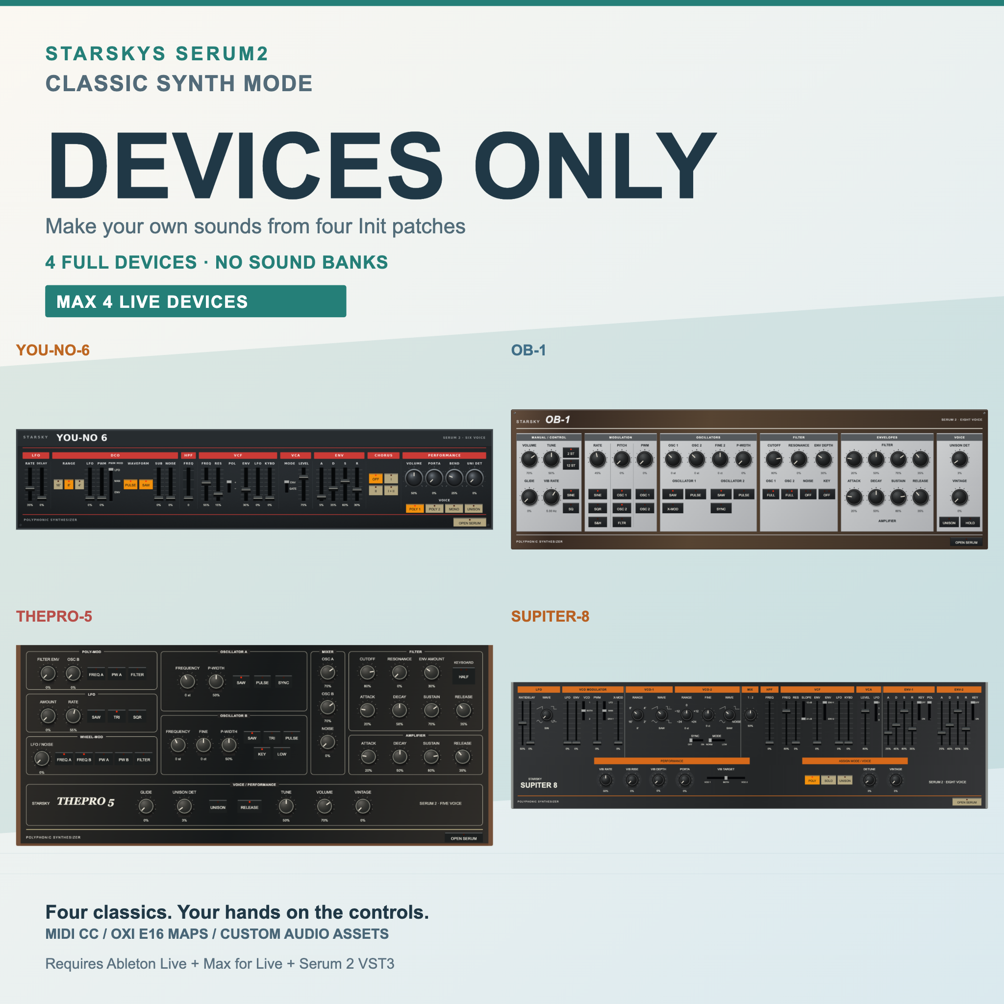 Starskys Serum2 Classic Synth Mode — Devices Only