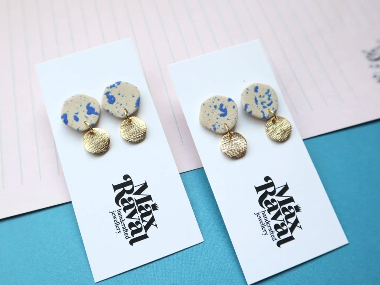 Ohrstecker M - Sandstone blue