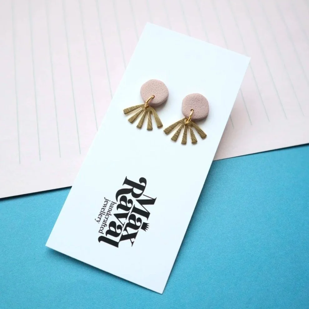 Ohrstecker S - Messing - Dusty Rosa