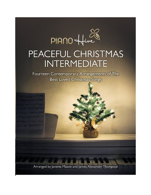 Buy intermediate christmas piano book, peaceful and relaxing style. Suitable for adults, children. ABRSM Grade 3 piano. ABRSM Grade 4 piano. ABRSM Grade 5 Piano