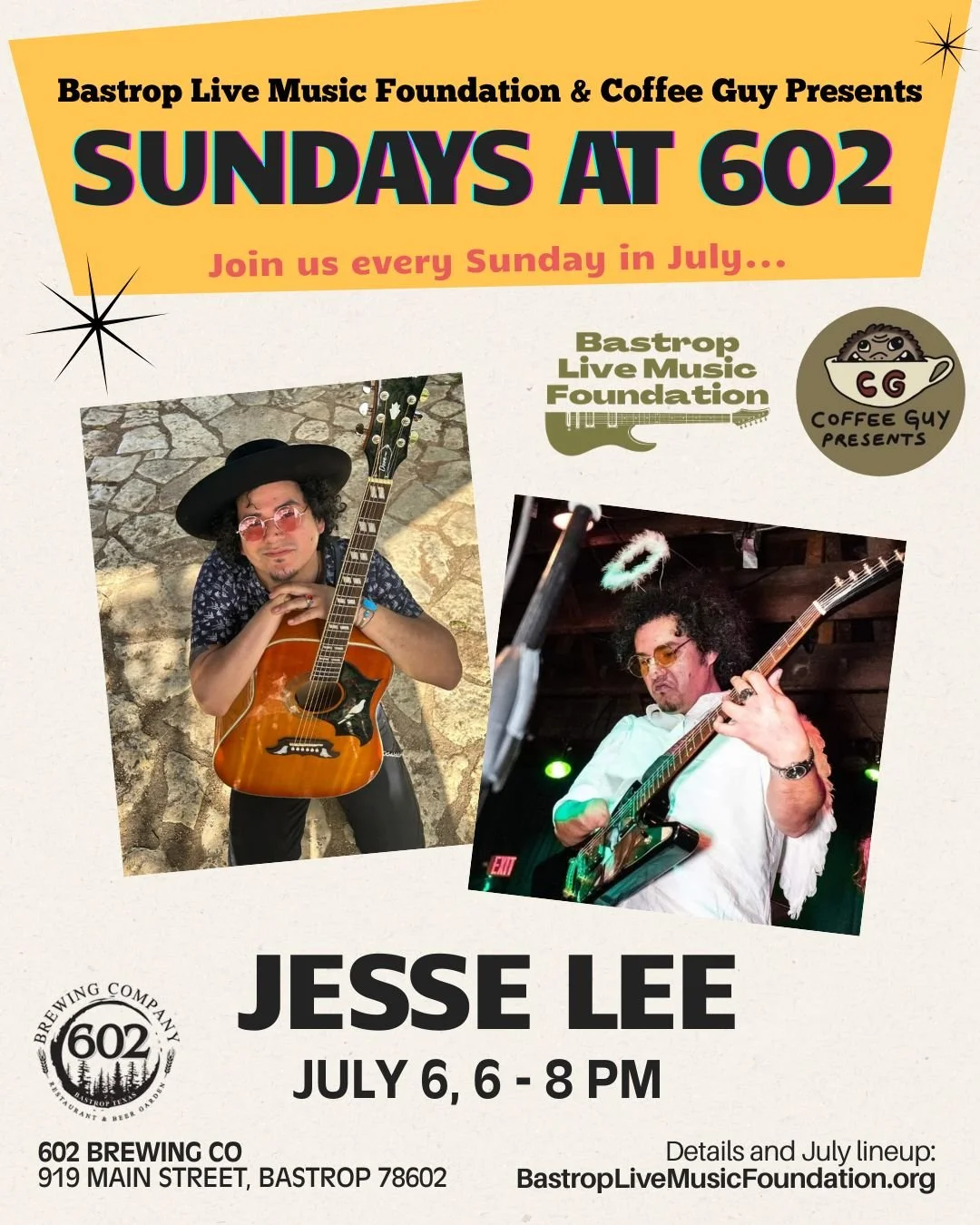 Jesse Lee - Sundays at 602