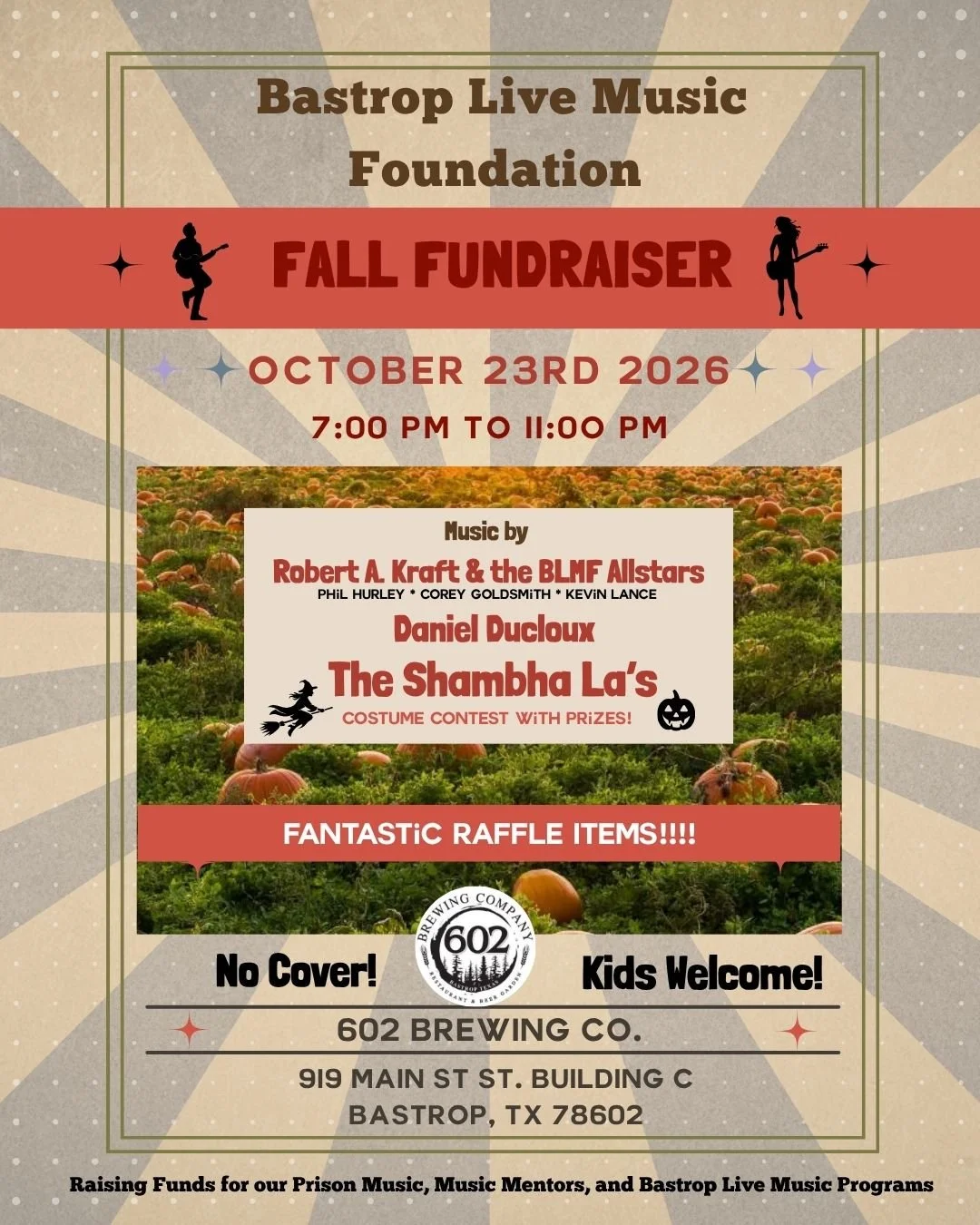 BLMF Fall Fundraiser Show and Raffle!