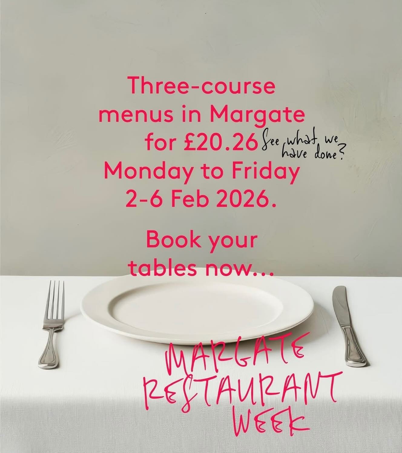 We're thrilled to announce our participation in Margate Restaurant Week on February 5th and 6th! We haven&rsquo;t finalised the menu yet, but you can count on Kents finest doughballs making the cut. Book your table by DMing us - spots are filling up 