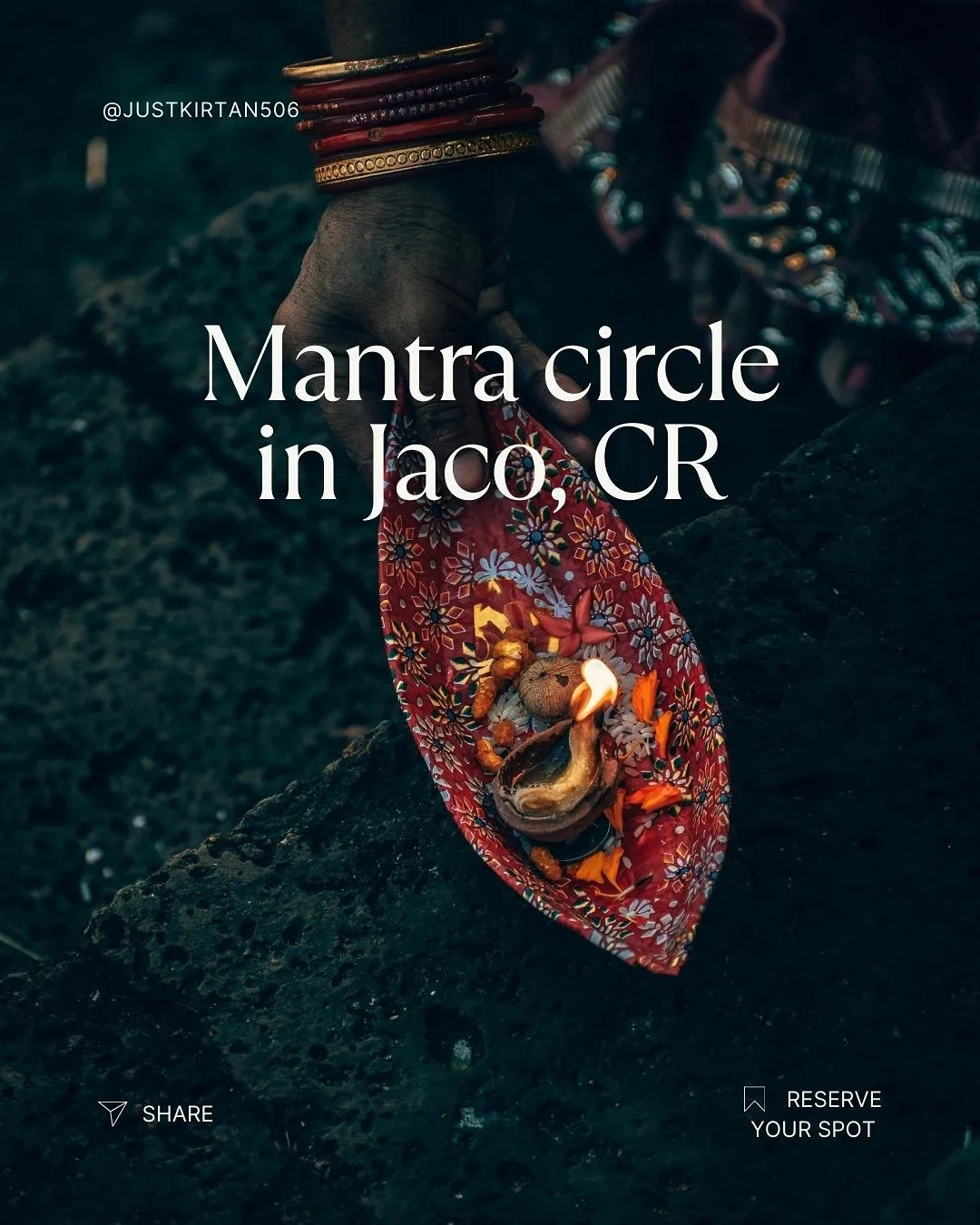 Celebrate Navaratri - the festival formed in India, that draws attention to the divine feminine energy and the victory of good over evil - by gathering with other yogis to chant mantras.

📍 Aurora Yoga in Jaco Walk
🕕 6-7pm
🧧Donation

Please, DM to