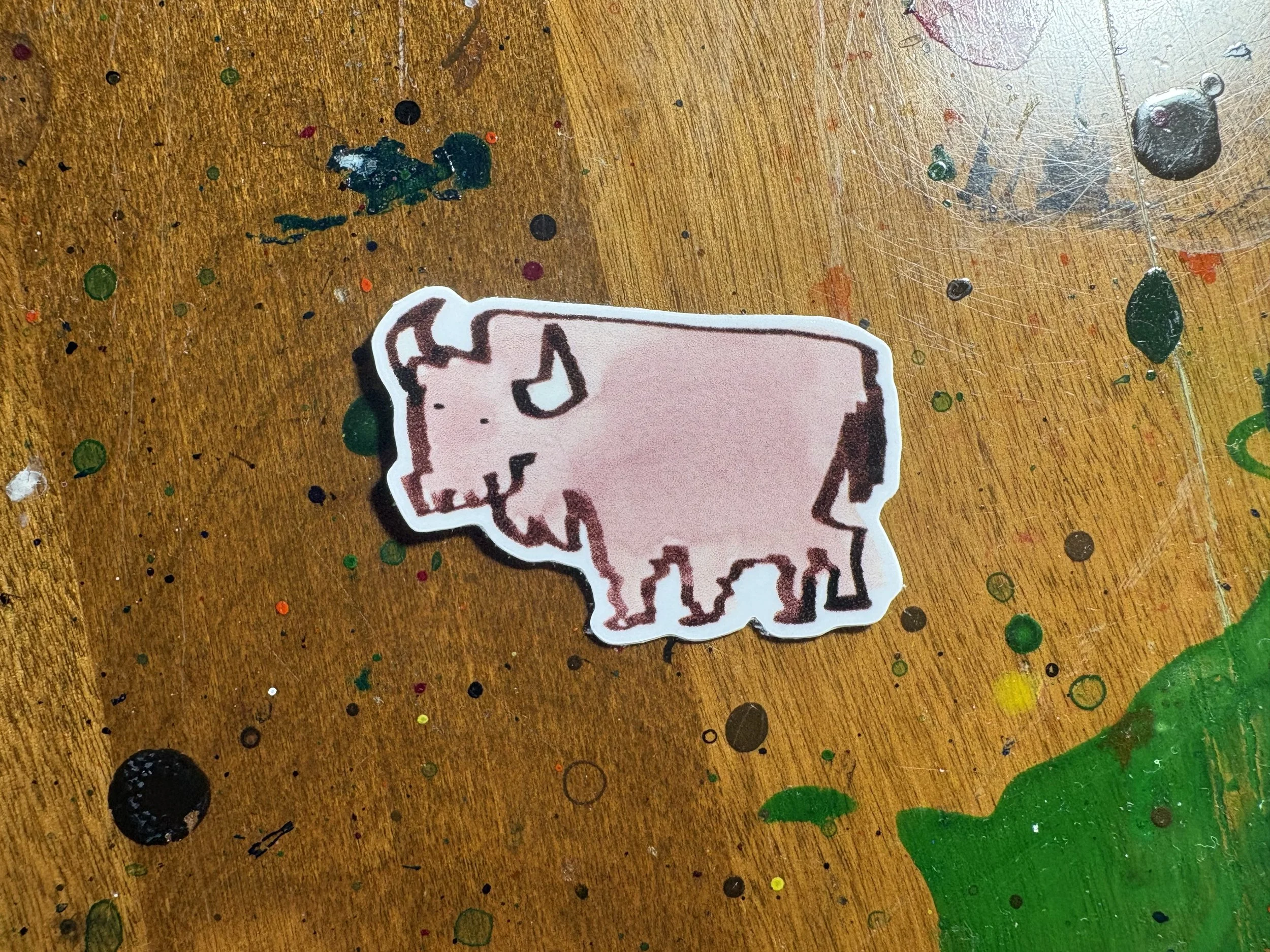 Arthur the Bison Sticker