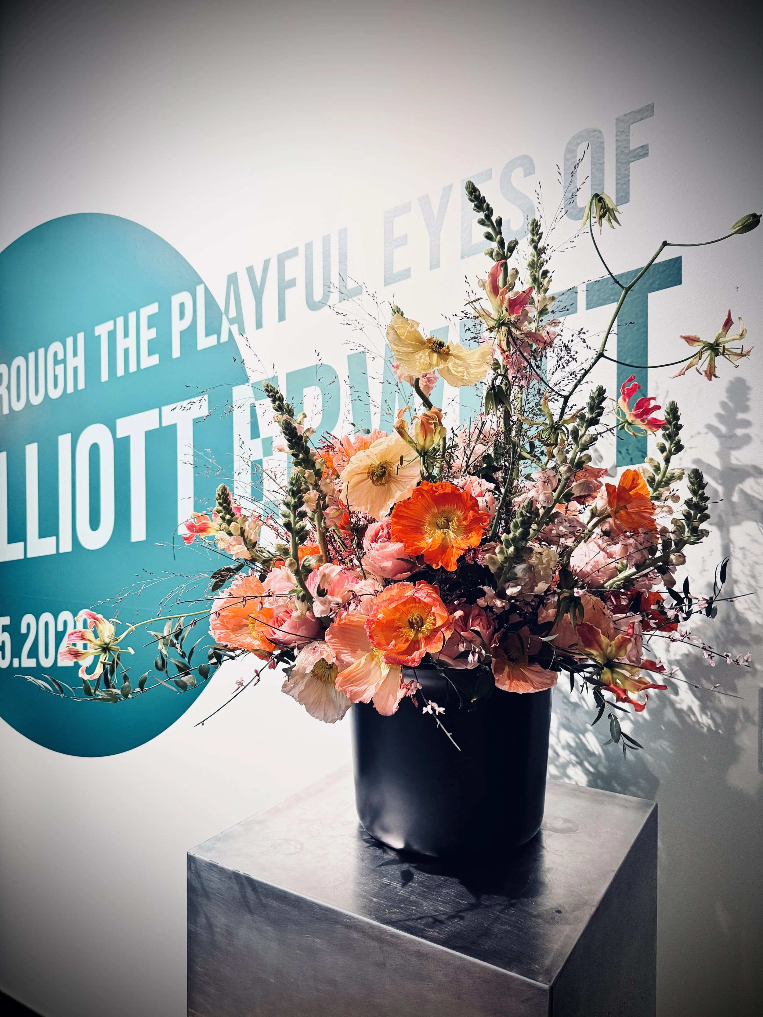 Luxury event arrangements for photography museum - Fotografiska from John Young Florals - Stockholm & London.