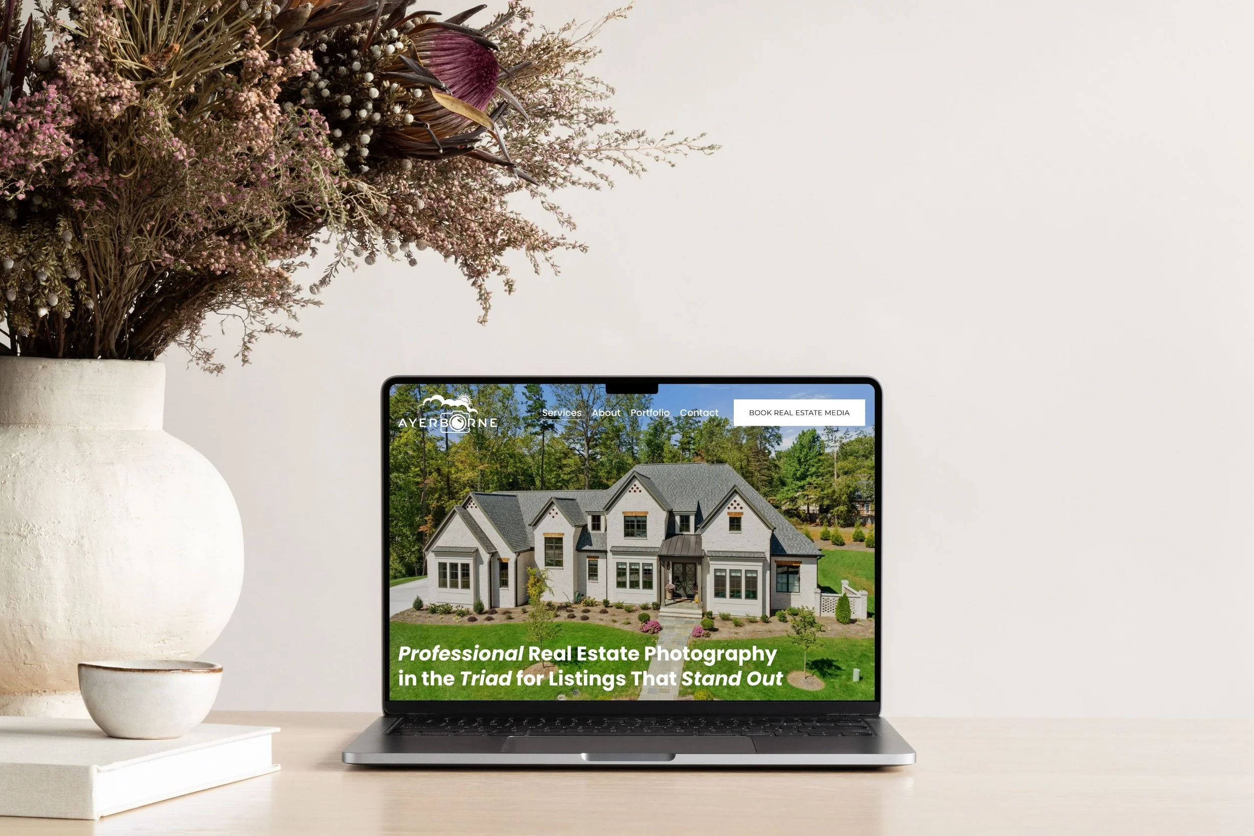 Real Estate Media Website Design for Ayerborne Photography | Winston-Salem, NC