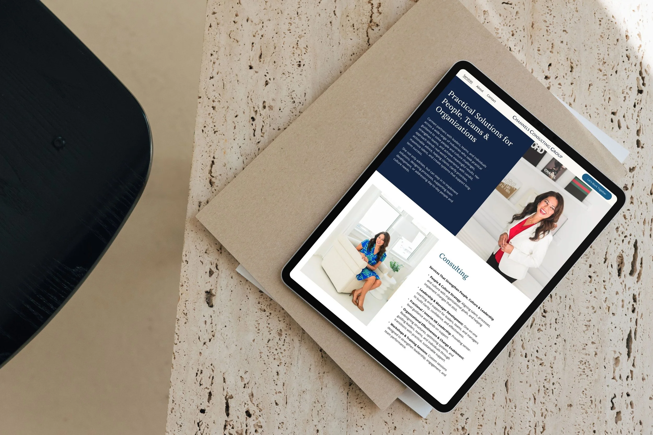 Brand Identity &amp; Website Design for Channels Consulting Group | HR Consultant, Coach, &amp; Keynote Speaker | Winston-Salem, NC