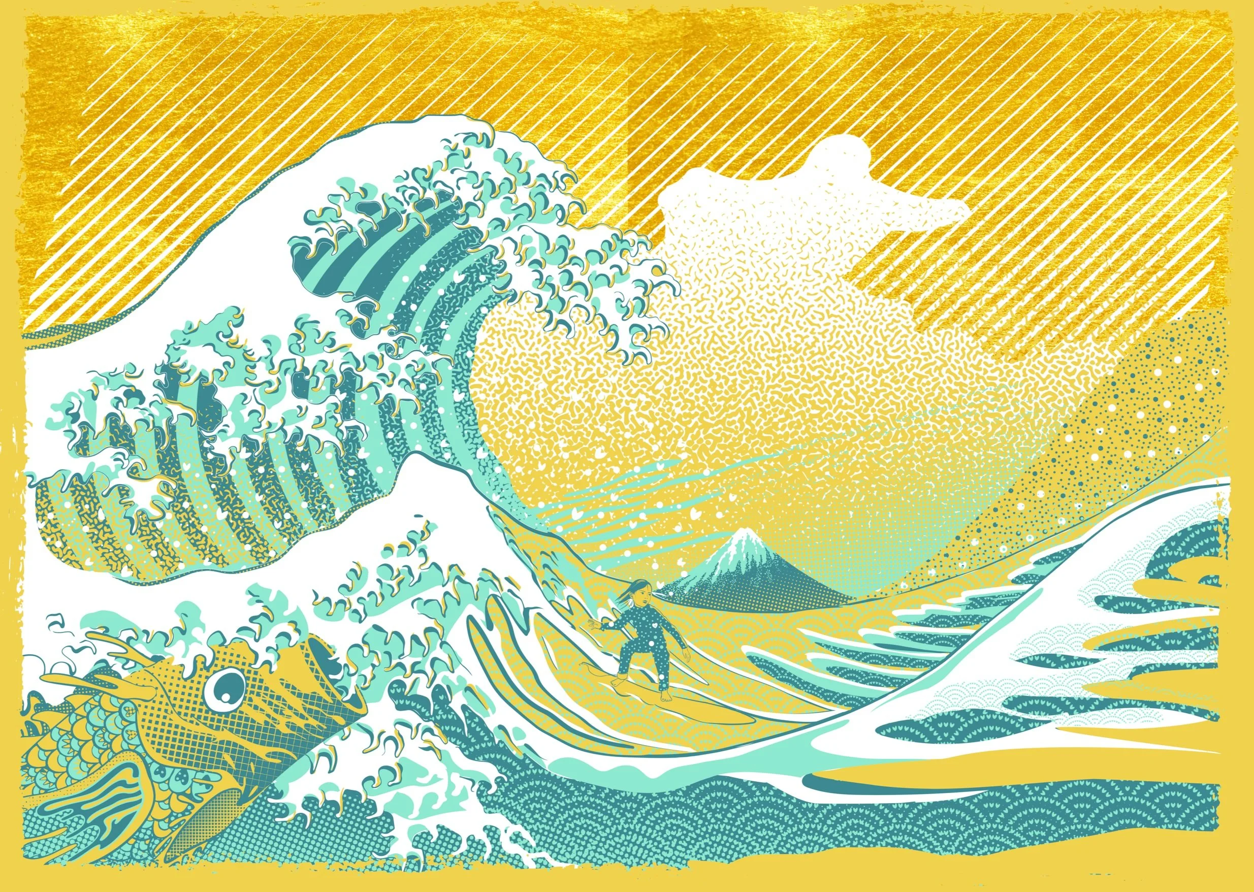 The Great Koi - screen print