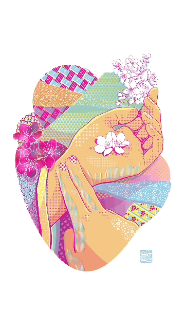 Sakura Heart Beat - Risography