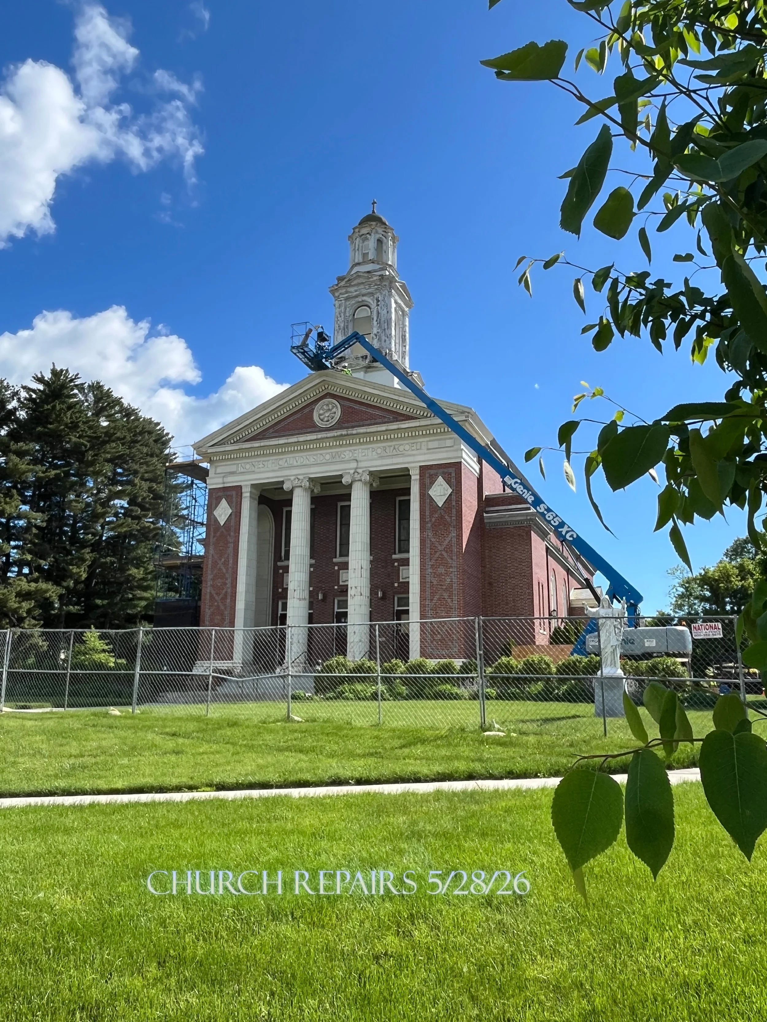 Repairs in progress: May 28, 2026