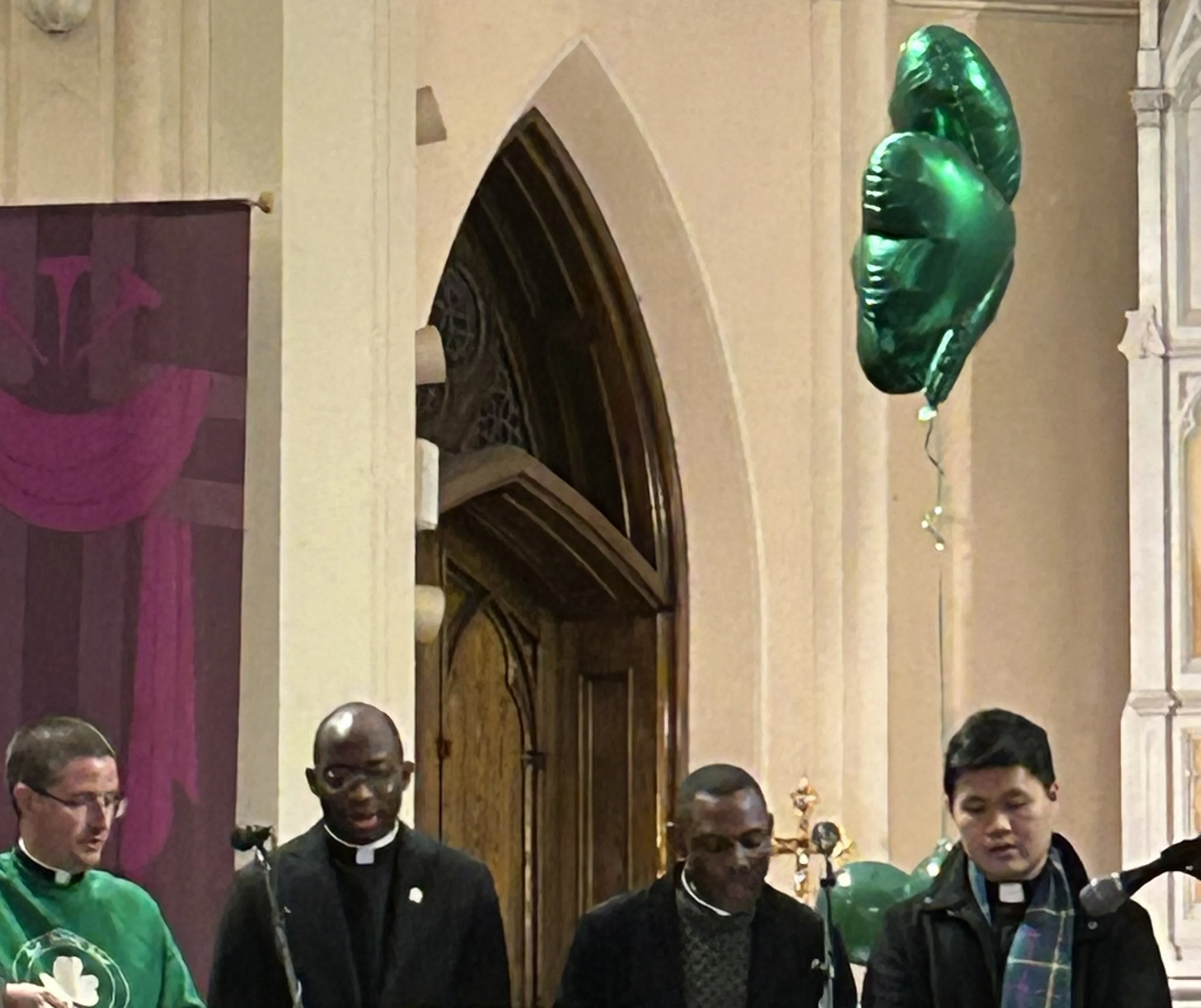 Singing priests at St. Jerome's 3/15/26