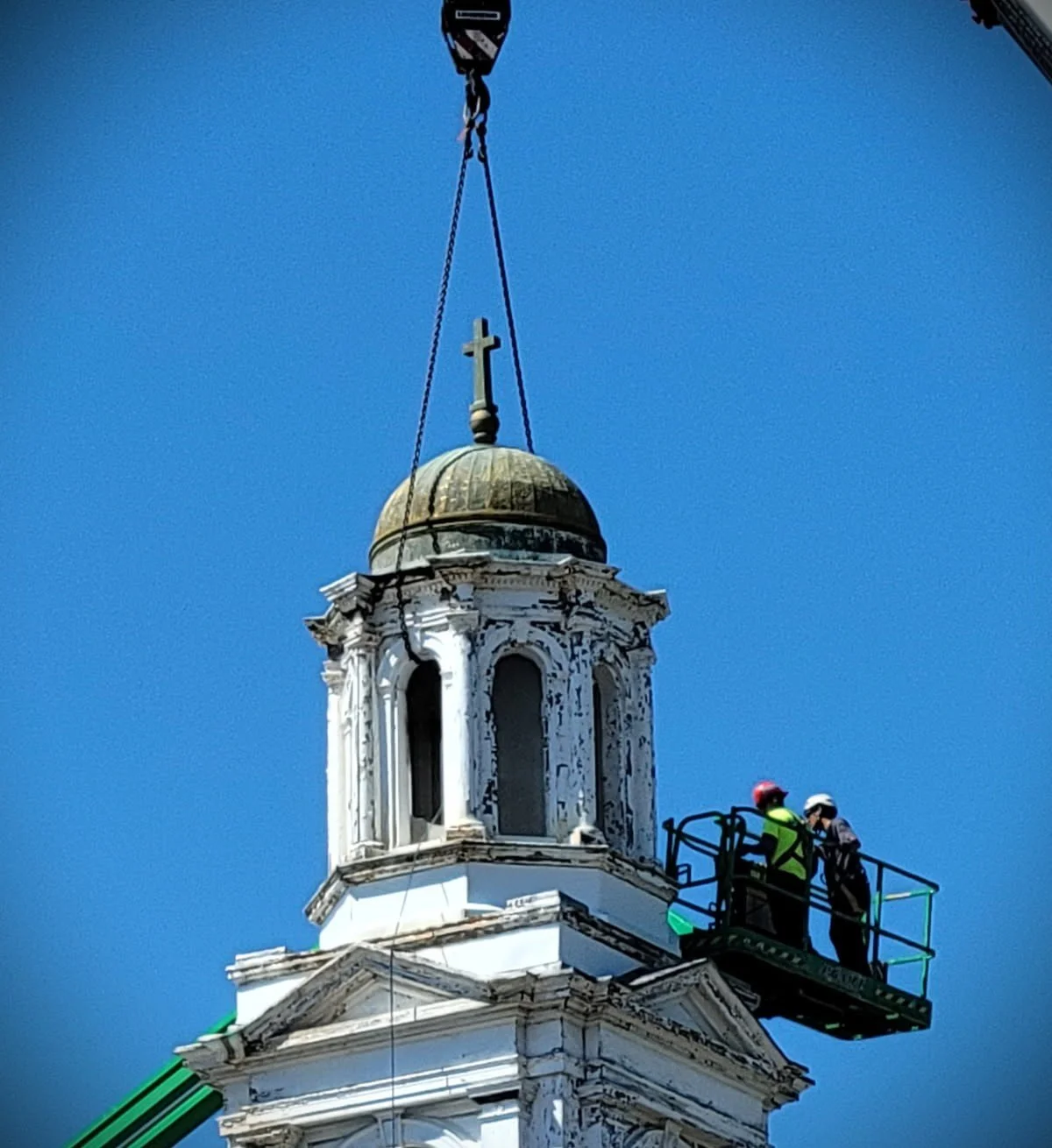 steeple removal preparations 6/2/2026