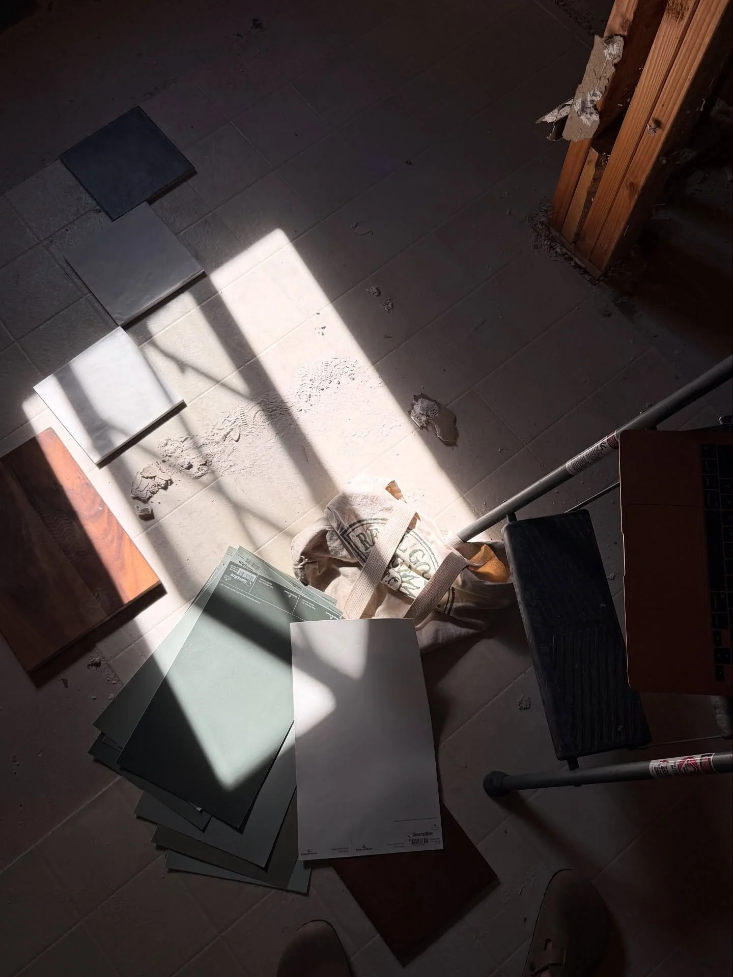 project beginnings &mdash; a mix of &ldquo;before&rdquo; spaces primed for their reenvisioning and progress shots of the earliest stages. nothing finished or refined or ready for showing off, but I&rsquo;m proud of them nonetheless because it&rsquo;s