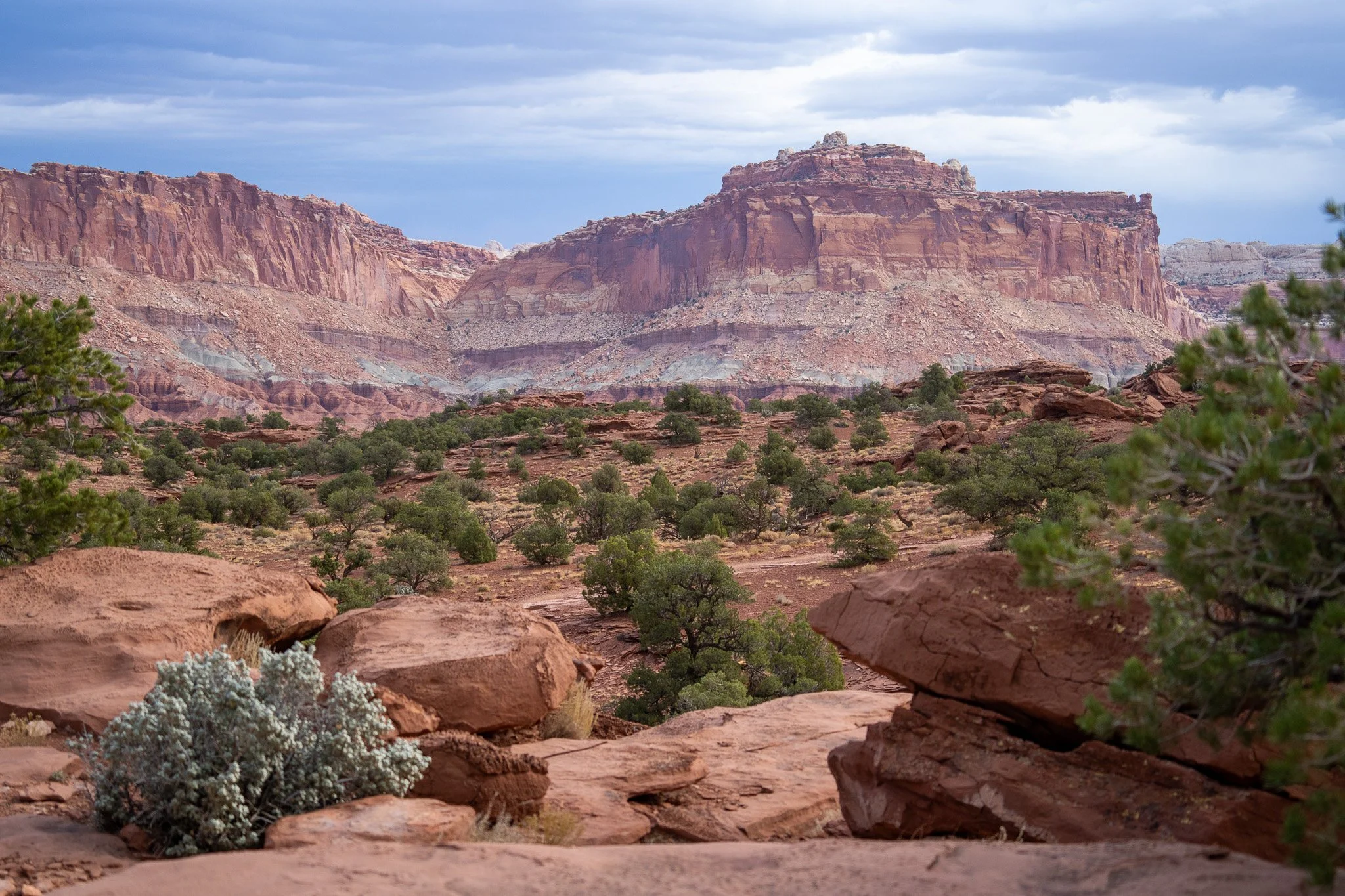 rocks and mountains at capitol reef national park, usa.jpg