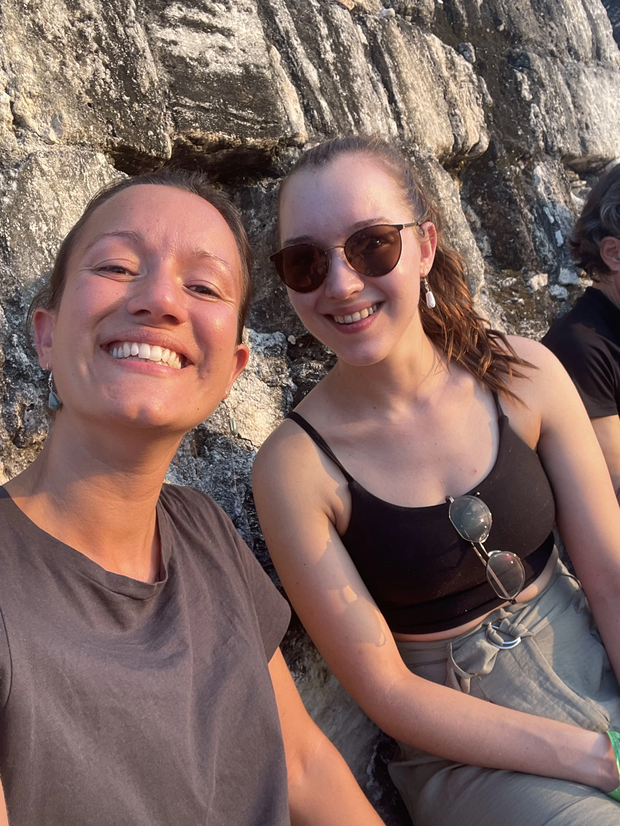 sisters in golden hour ruins guatemala.jpeg