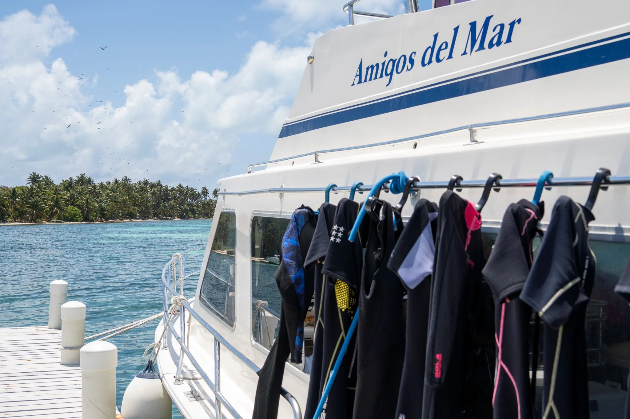 boat with dive suits, belize.jpg