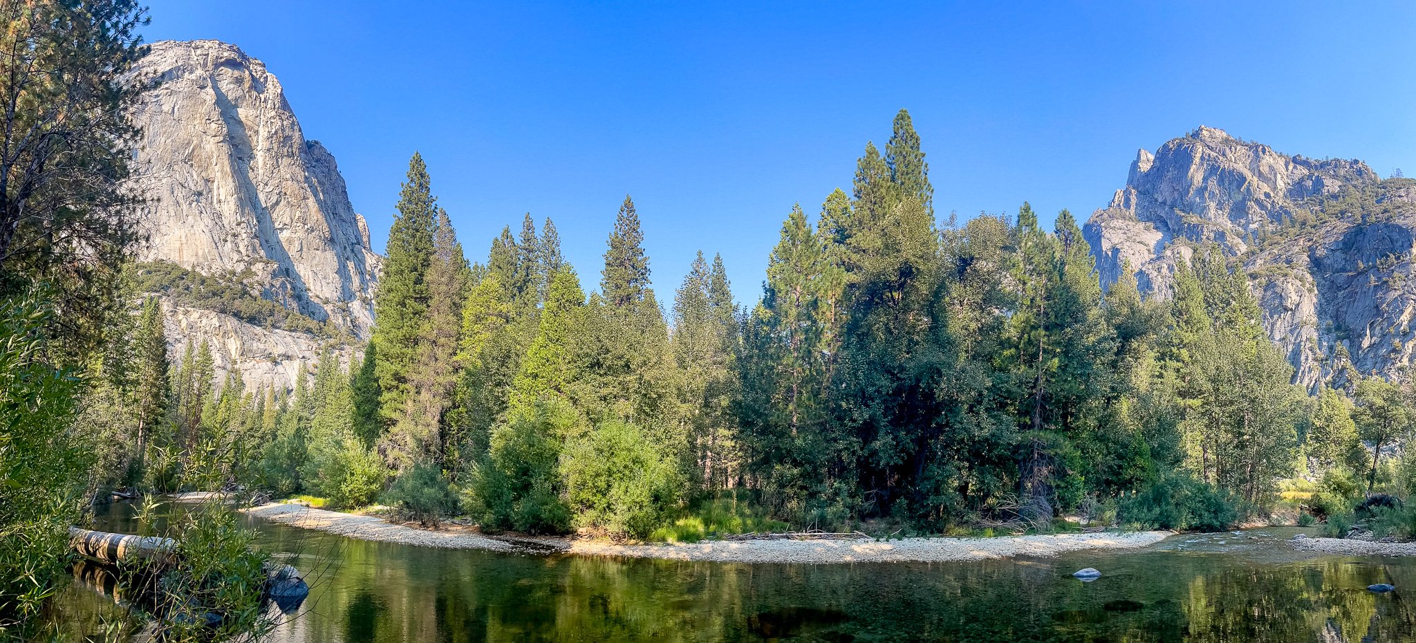panorama view of kings canyon, california, usa