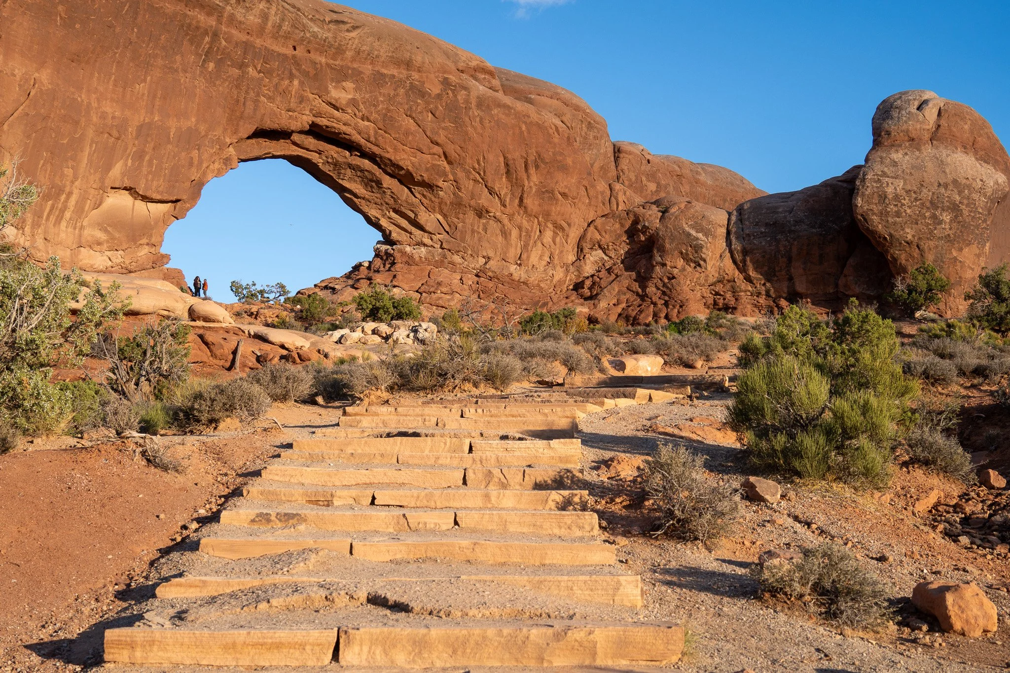 stairs to window arch, arches national park, usa.jpg