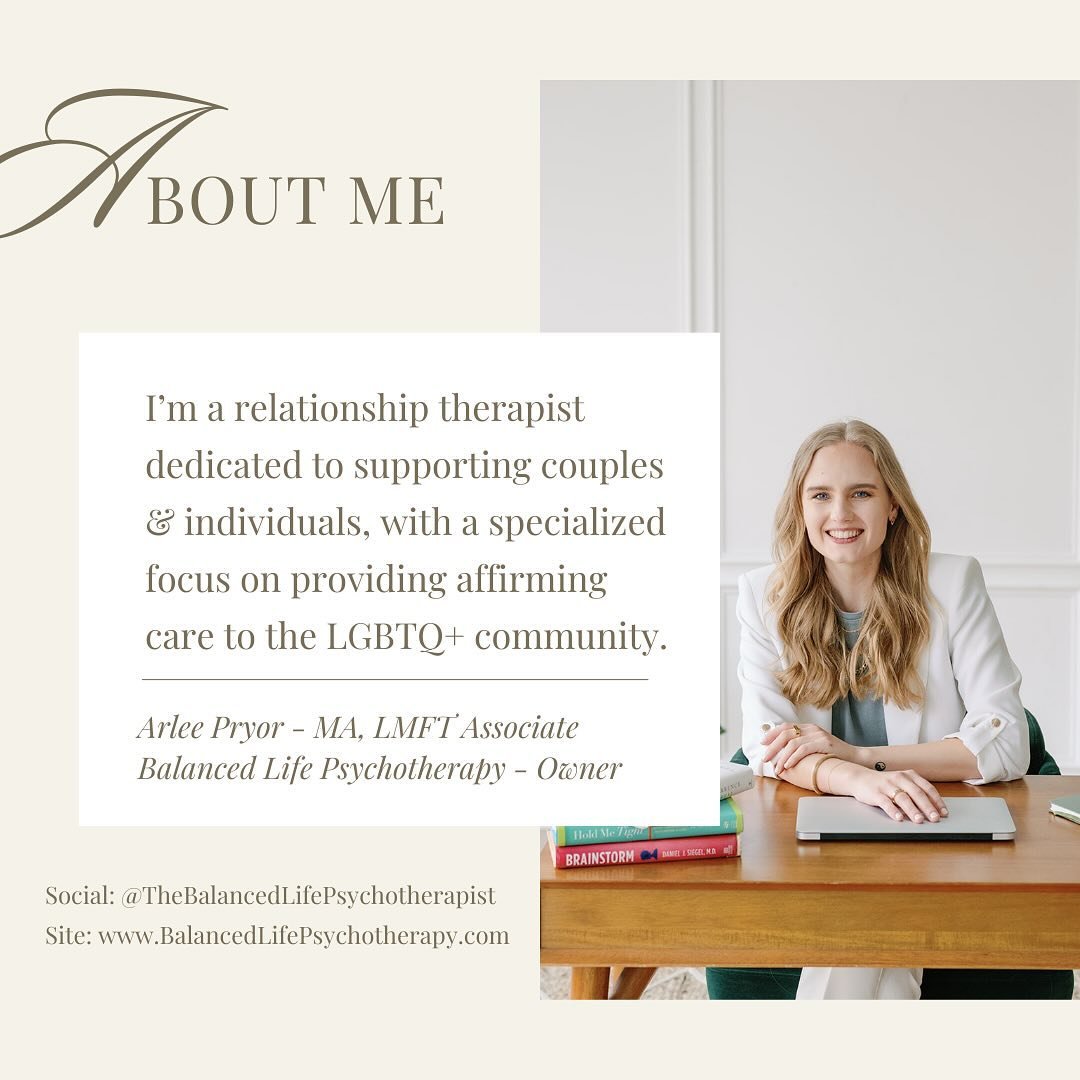 Hey! I&rsquo;m Arlee. 
Interested in therapy? Book your free consult call via the link in my bio. A fellow therapist? Let&rsquo;s connect! Stumbled upon my page via a random reel about relationships or Love Is Blind? Glad you&rsquo;re here, stay a wh
