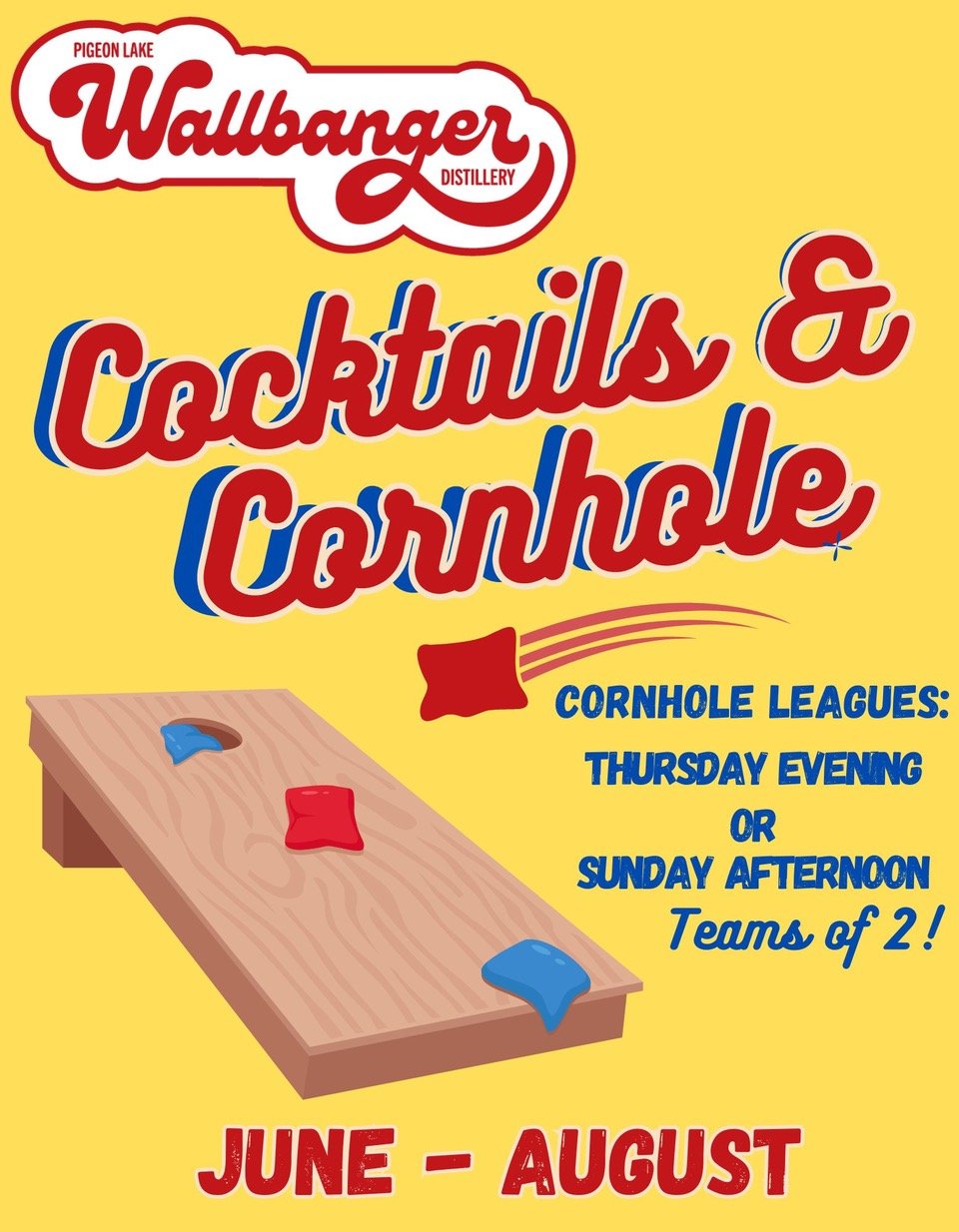 Cocktails and cornhole