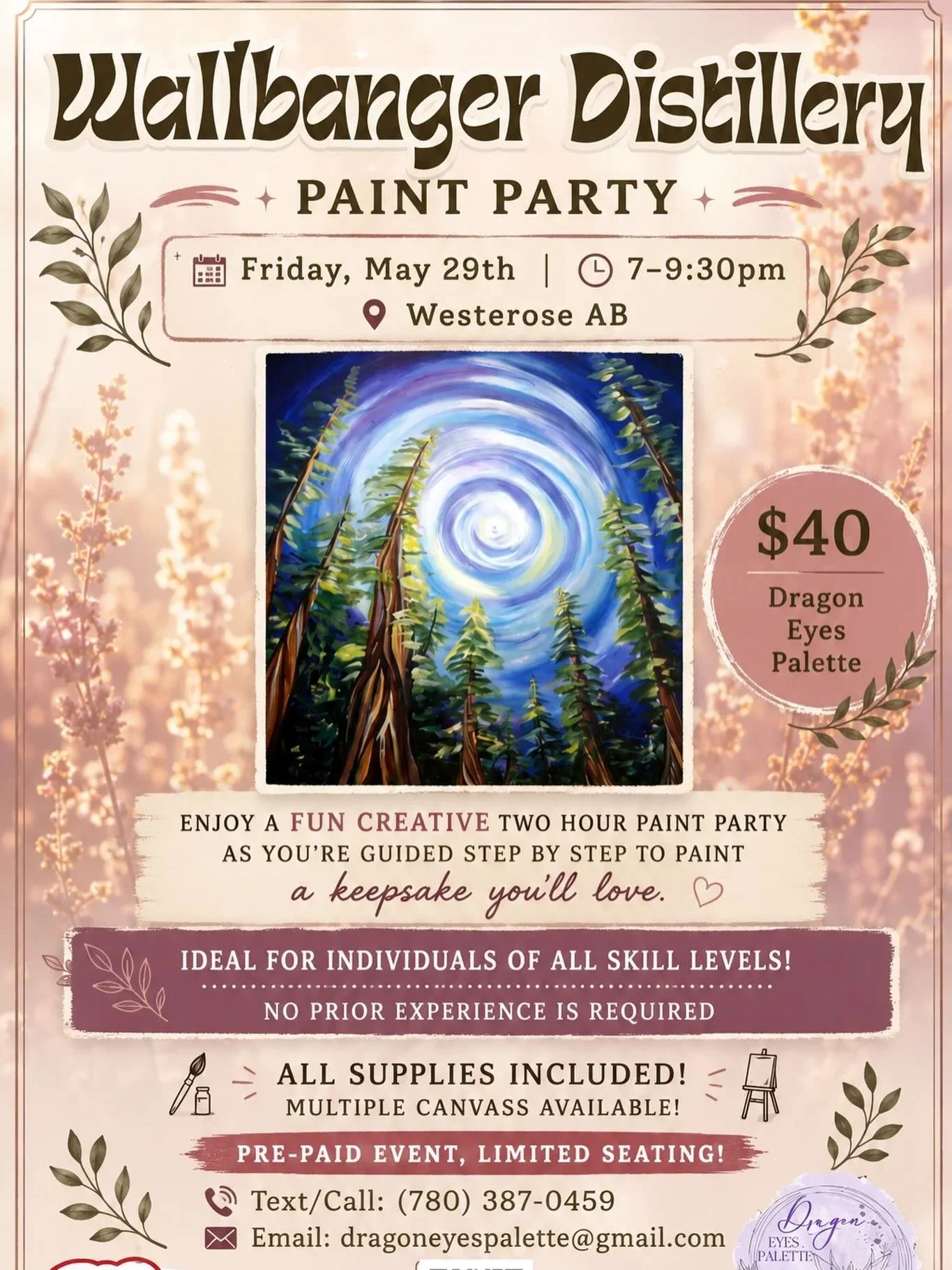 PAINT NIGHT IS BACK! 🎨

Join us on Friday, May 29th at 7:00pm and bring out your inner Picasso!

If you&rsquo;ve been to a paint night before, you already know how much fun it is. If not, what are you waiting for?! 

No experience? No problem. Even 