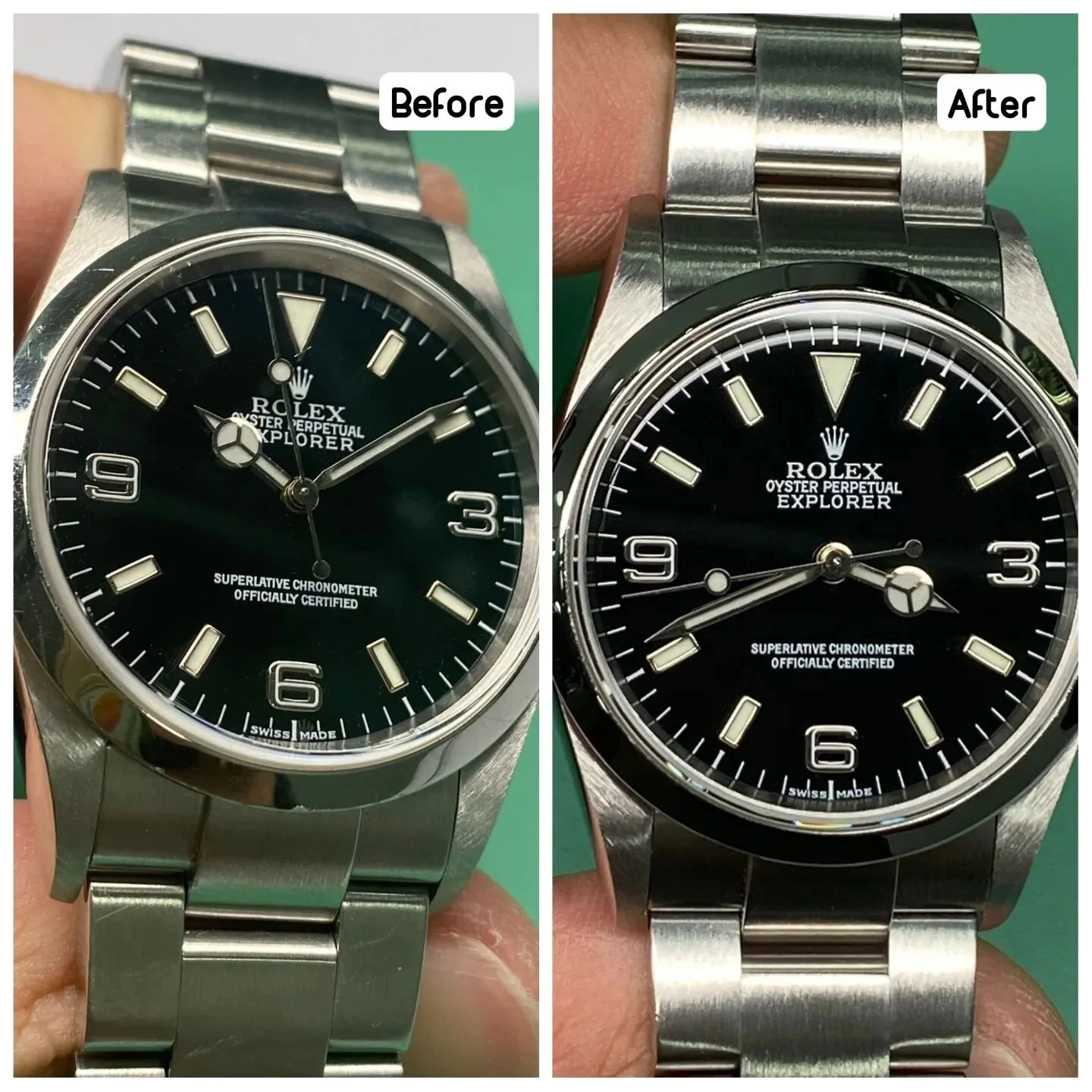 Polishing services available with us at Vista Time. This beautiful Rolex Explorer I is just in time to celebrate Chinese New Year with its owner!

#watchrepair #watchservicing #watches #watchesofinstagram #luxurywatches 
#rolex #jaegerlecoultre #omeg