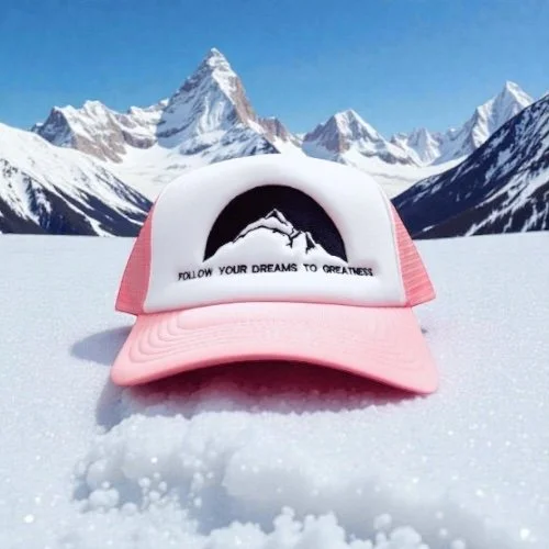 FYDTG TRUCKER HAT PINK & WHITE