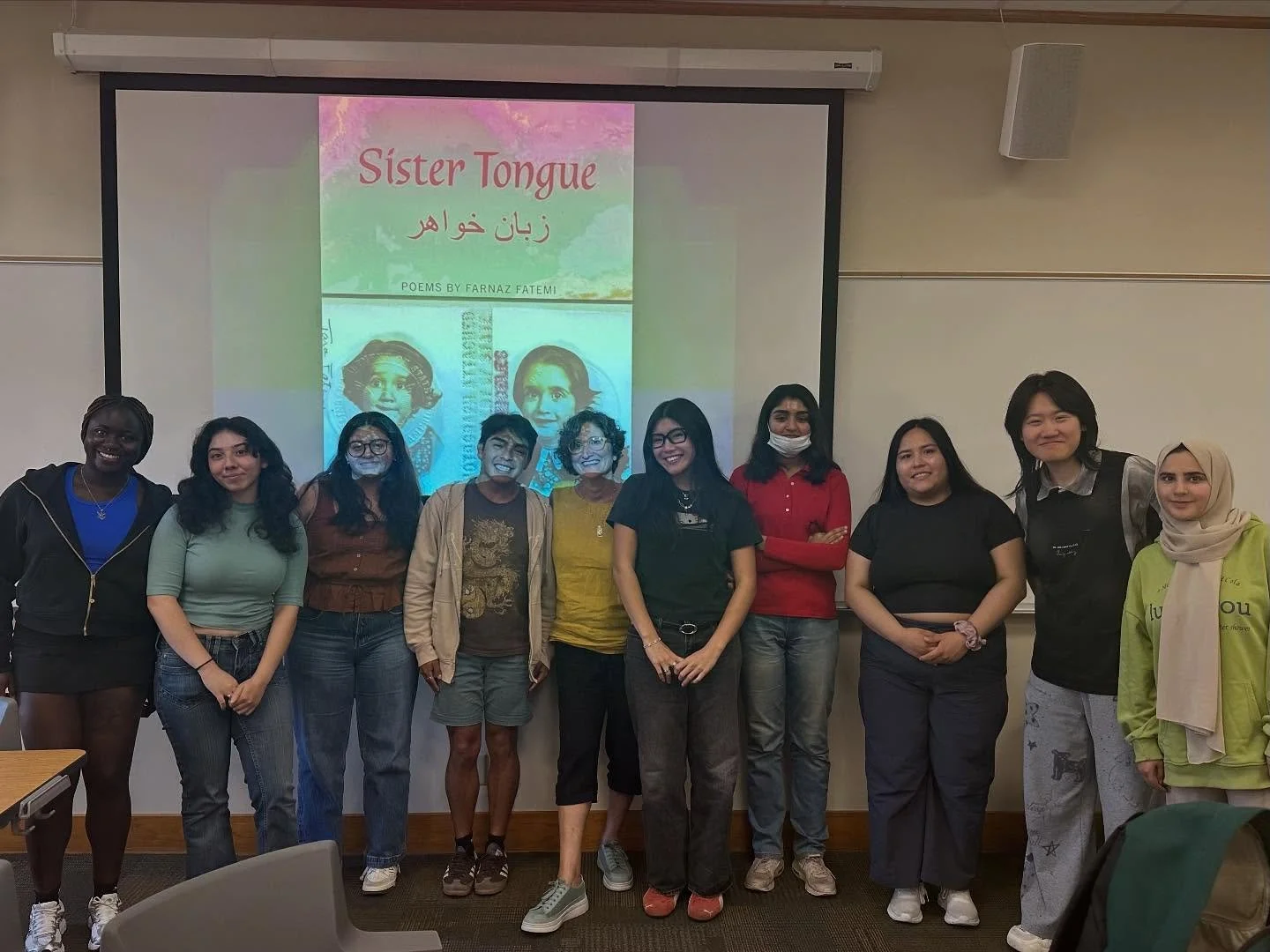 My book of poems Sister Tongue&nbsp; زبان خواهر was three years old last month (which feels impossible). In addition to singing to it privately inside my little head, I was fortunate to be invited to @pjpoet&rsquo;s summer course, Poetry &amp; the Im