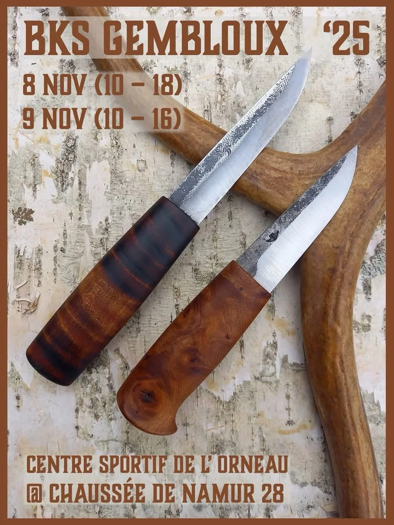 @titan.grinder and my knives will be at #geblouxknifeshow next Nov 8-9  2025 . Table 183/184 . Tasty Belgian beers are waitin for us! Save the date! #belgium #titangrinder #francescatobladesmith #forge #forgeordie #madeinitaly