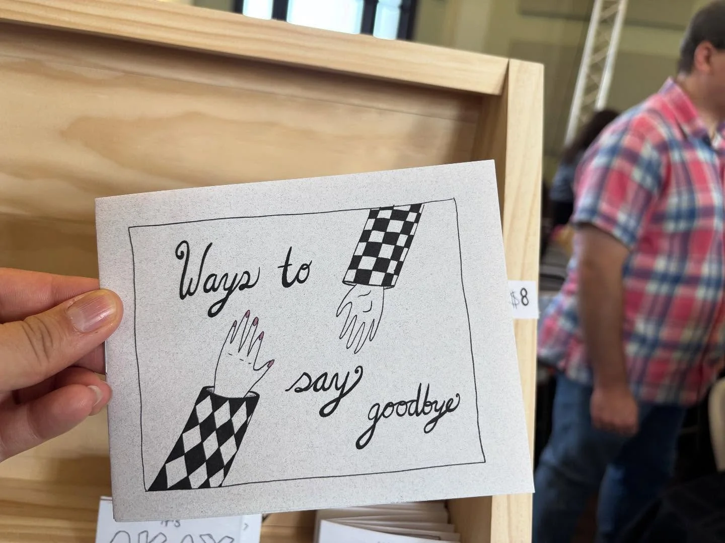 I have terrible news! I&rsquo;m a cartoonist 😬 and I made this minicomic about heartbreak and I&rsquo;m tabling it at @zinecinnati with my crew @zineclubcolumbus. Come say hi at table 1M! I&rsquo;ll post this on my online shop soon.