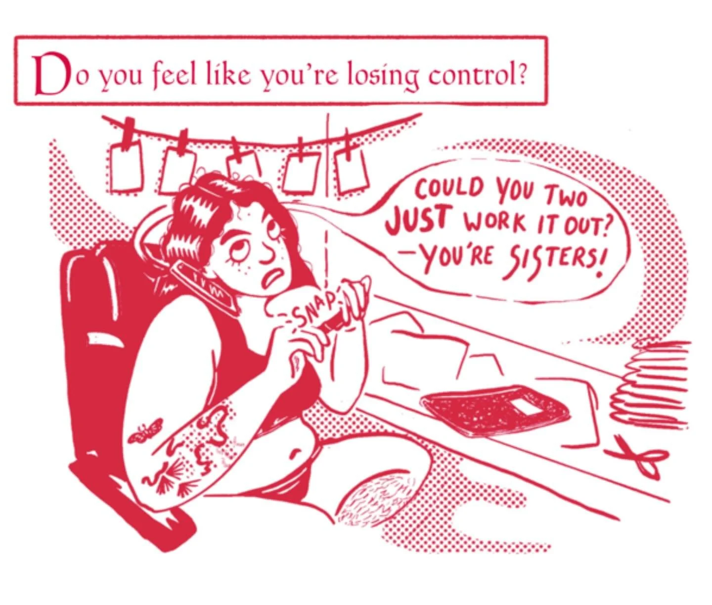 Officially announcing that I&rsquo;m in my Cochina Era! Just a mini I made for a class assignment with @comicsworkshop on two-track storytelling. Will give them away at SPACE next weekend!