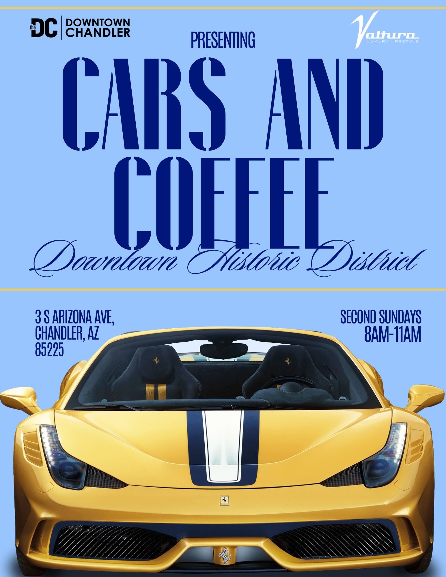 MHQ West Cars And Coffee Historic Downtown Chandler Presenting Partnership