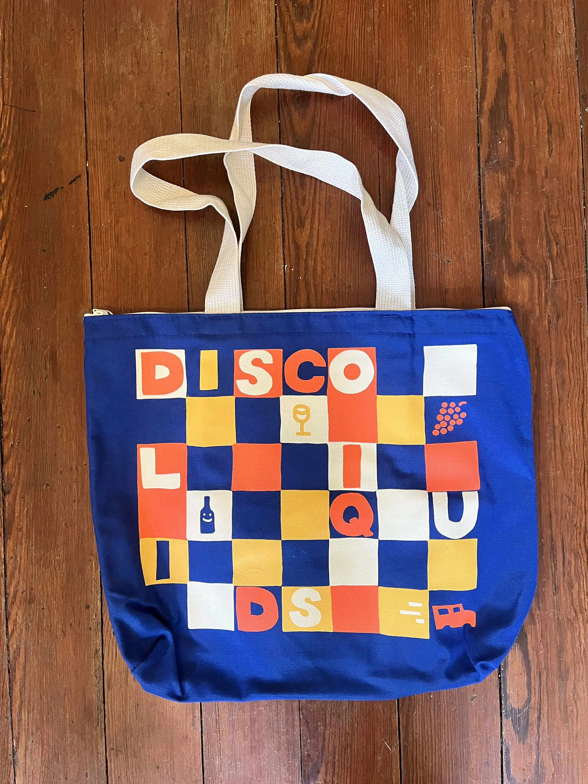 Disco Liquids Tote in Blue