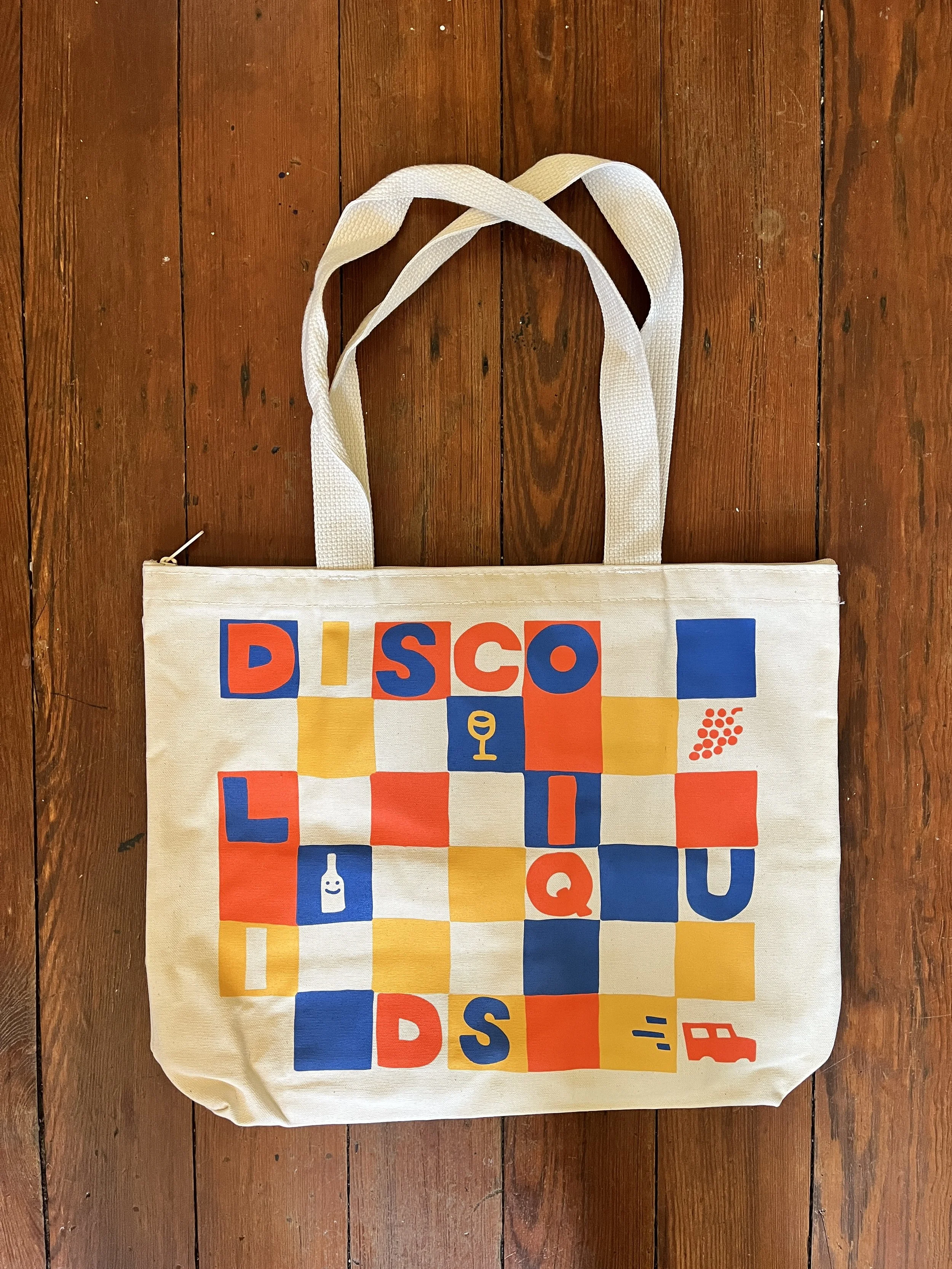 Disco Liquids Tote in Canvas