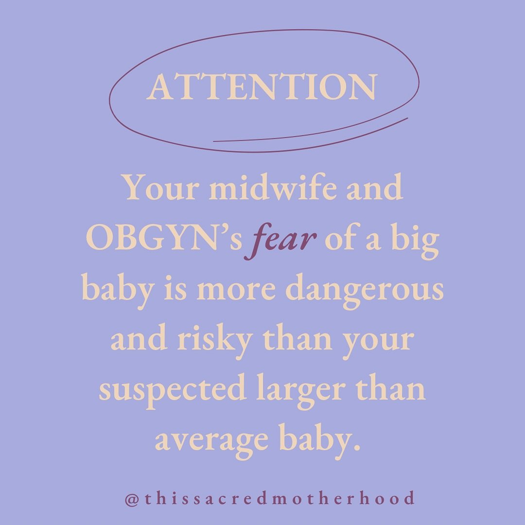 More on suspected &ldquo;big baby&rdquo; facts later this week&hellip;

But for now, what were you told your baby was going to weigh, and what did they actually weigh?

Did you experience negative comments from your providers based on how big they th
