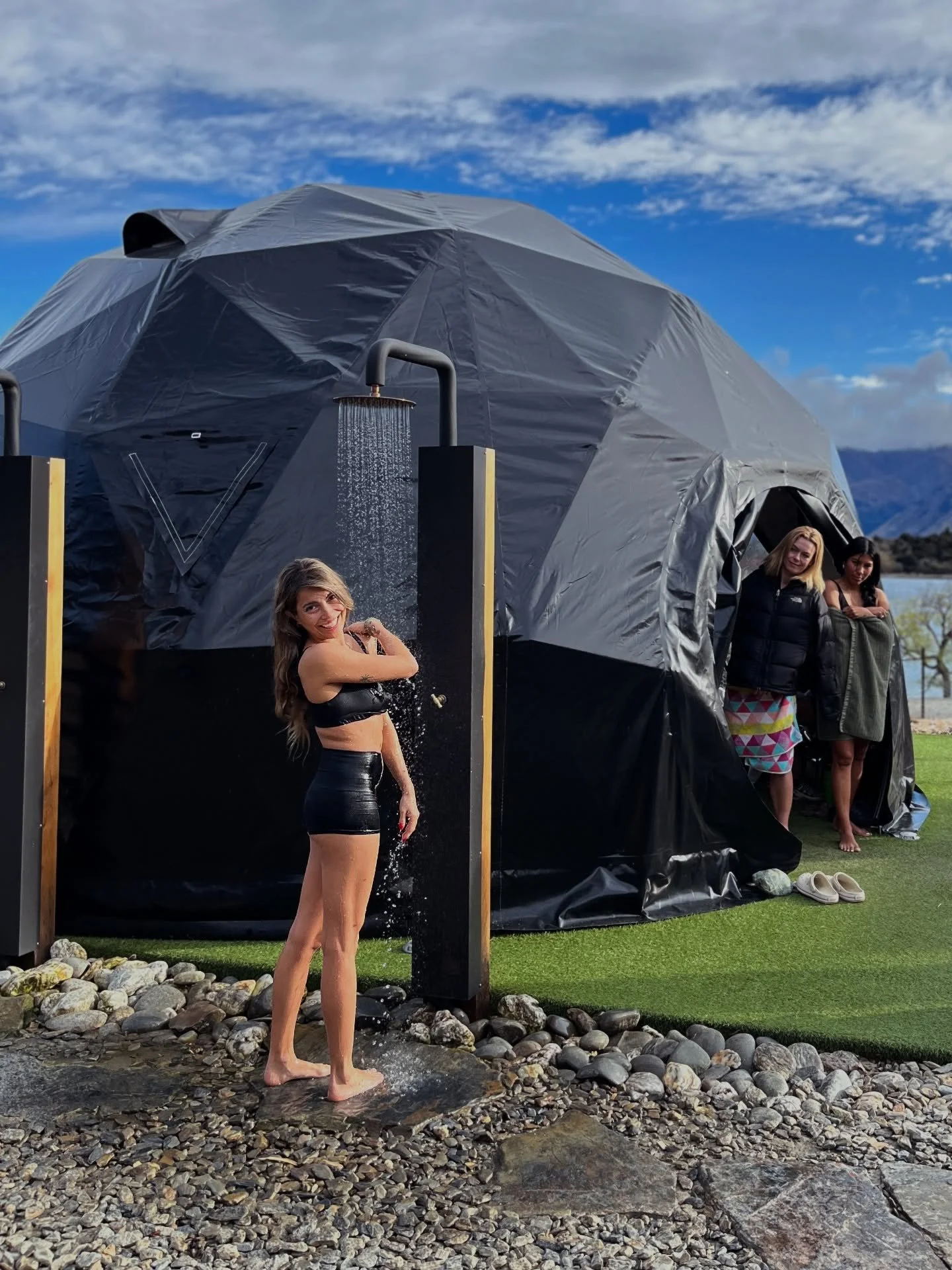 Someone’s gotta test the temperature first… 👀💦