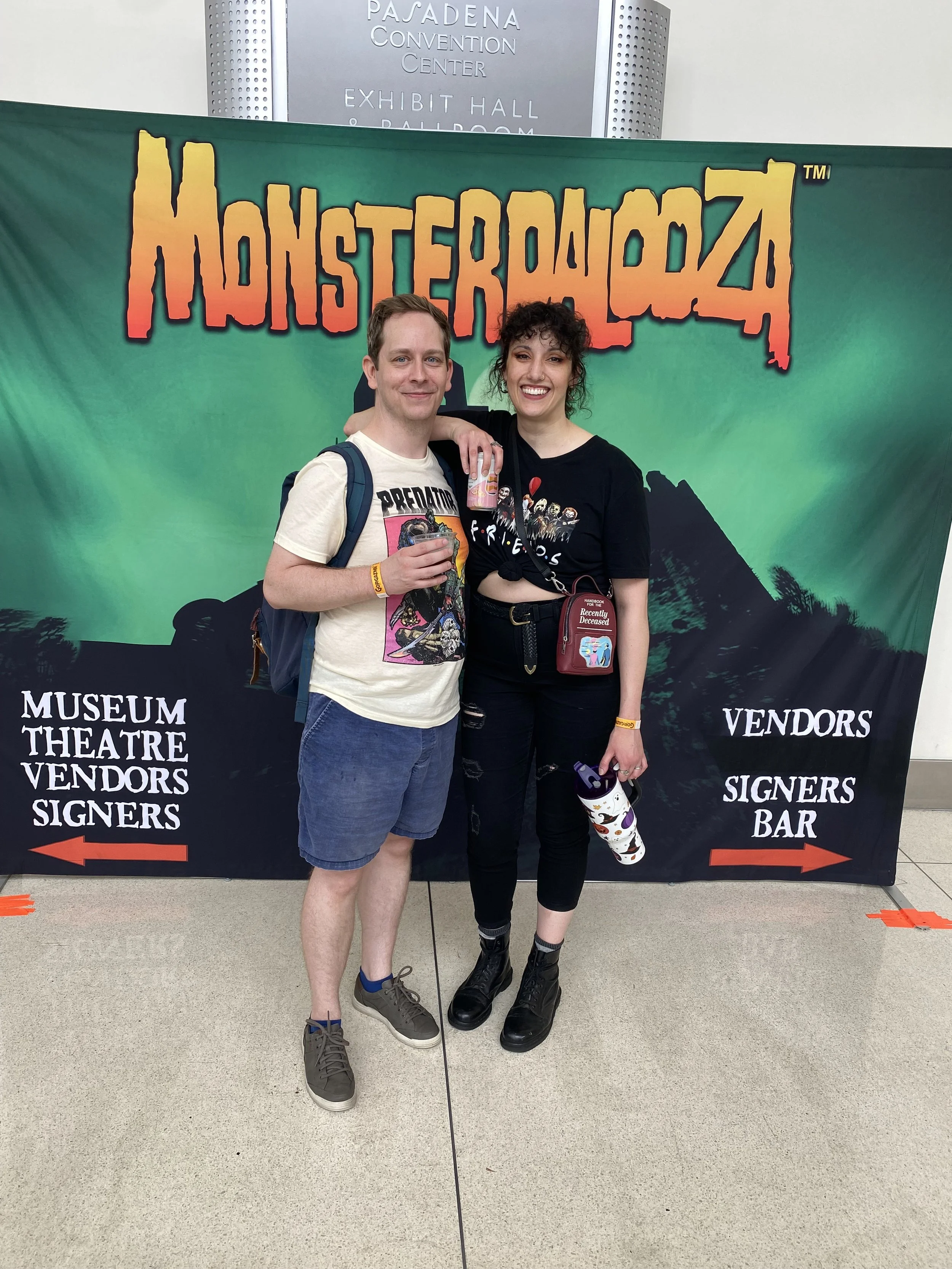 Chelsea from Horror Babe Show and Mike's Monsters at Monsterpalooza