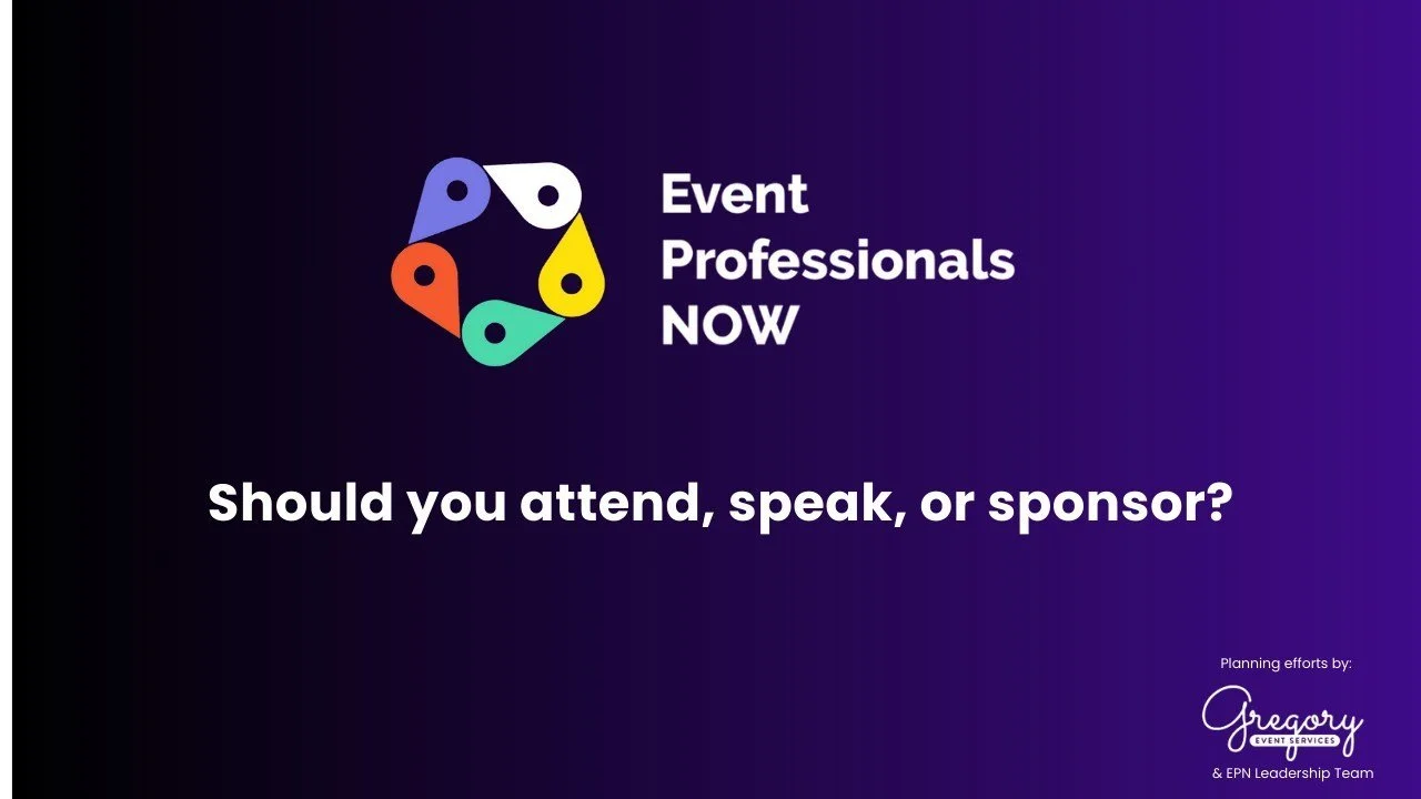 Allow us to make things extra clear! 🌫 

Who is the 3-day, virtual, interactive experience, Event Professionals NOW for? 

We broke that down below! 

Attendee, speaker, or sponsor - we know you have a great story to tell and we can't wait to meet y
