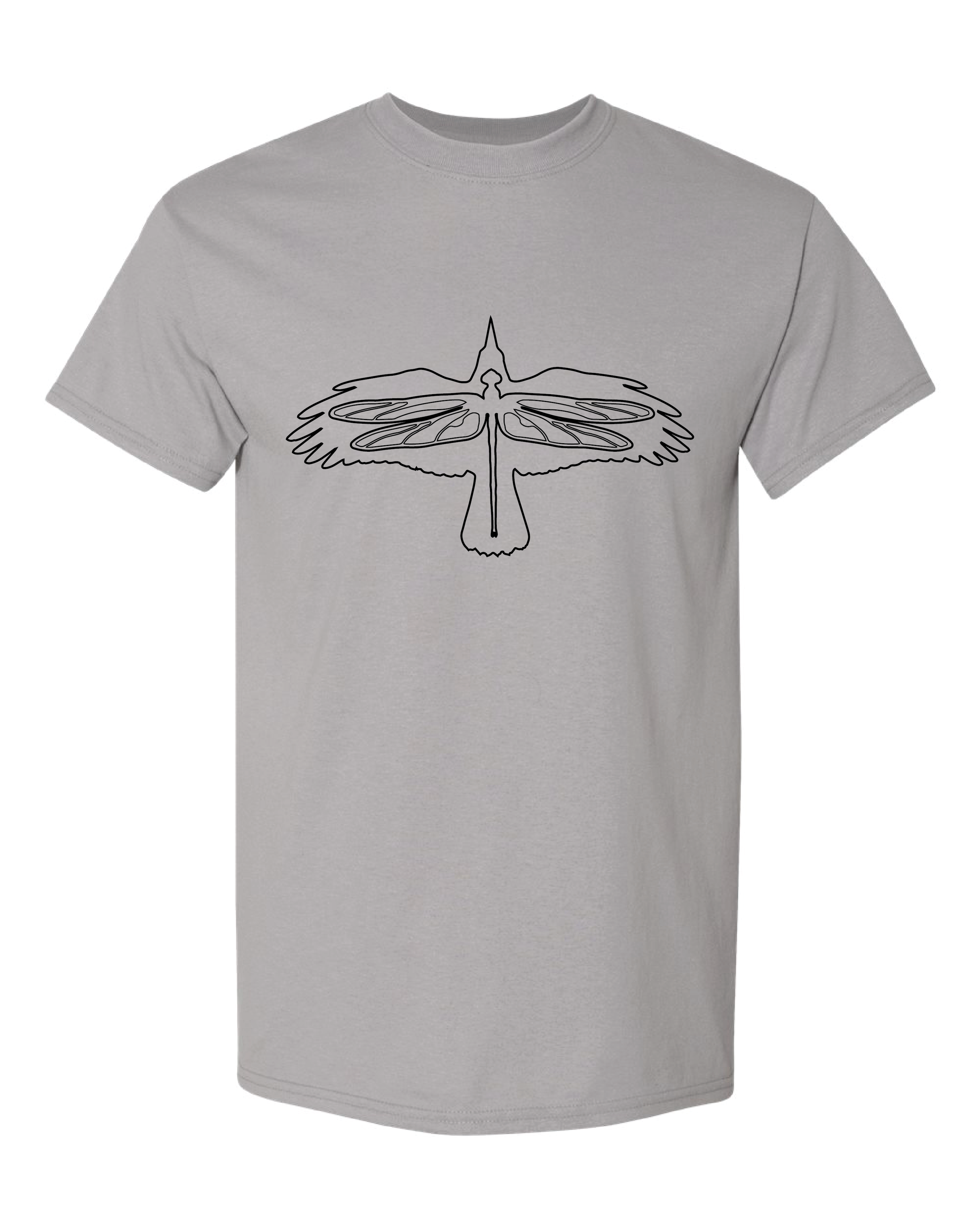 DRAGONFLY CROW LOGO SHIRT (GRAY)