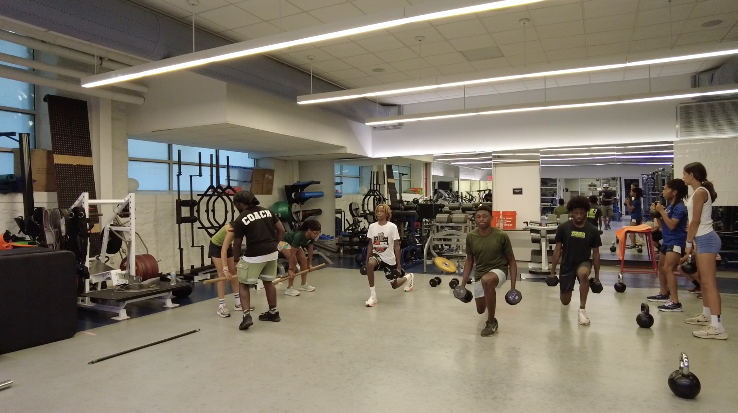 Athletes training at Brooklyn Speed and Power