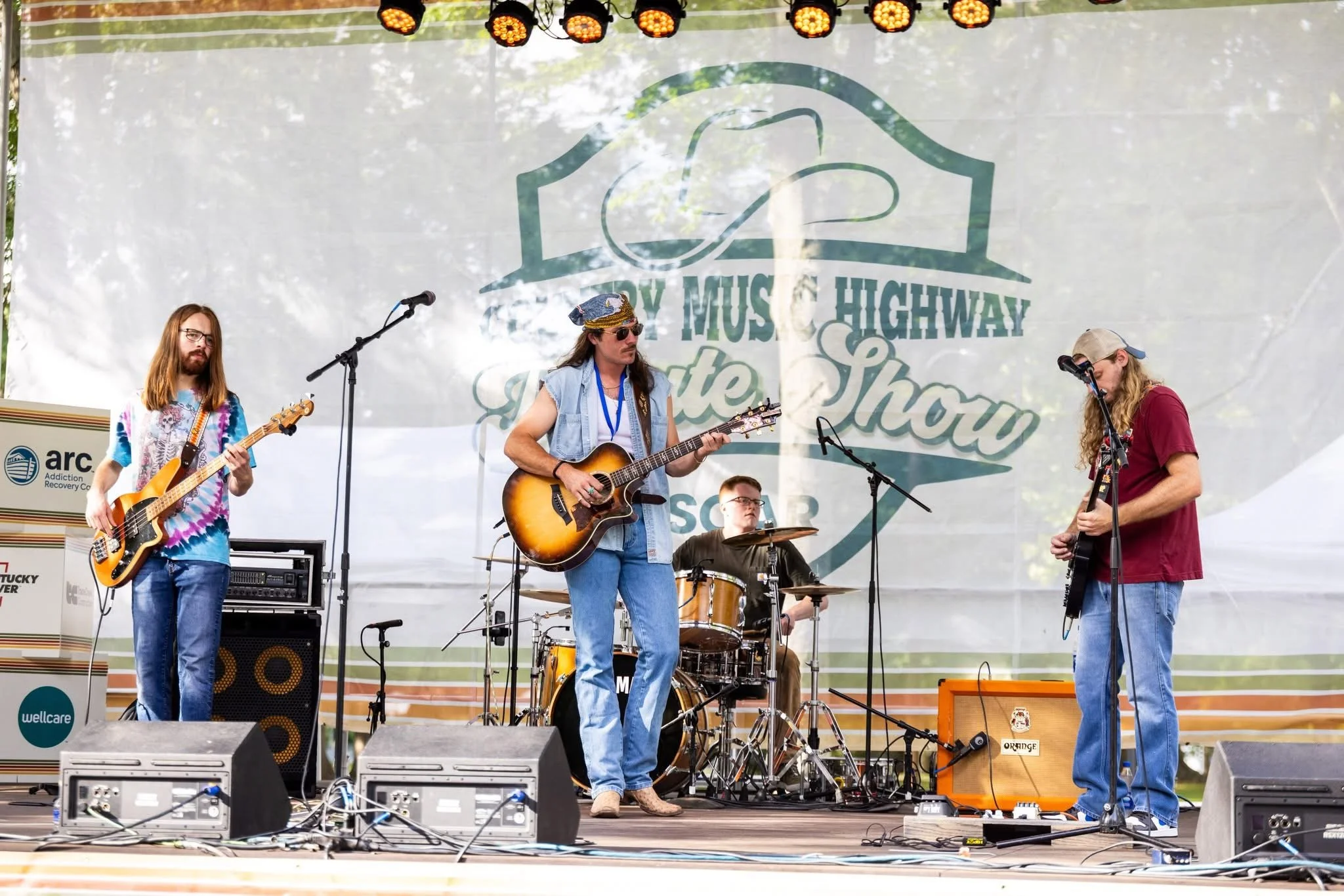 Dalton Kiser and The Downwind performing at The Country Music Highway Tribute Show 