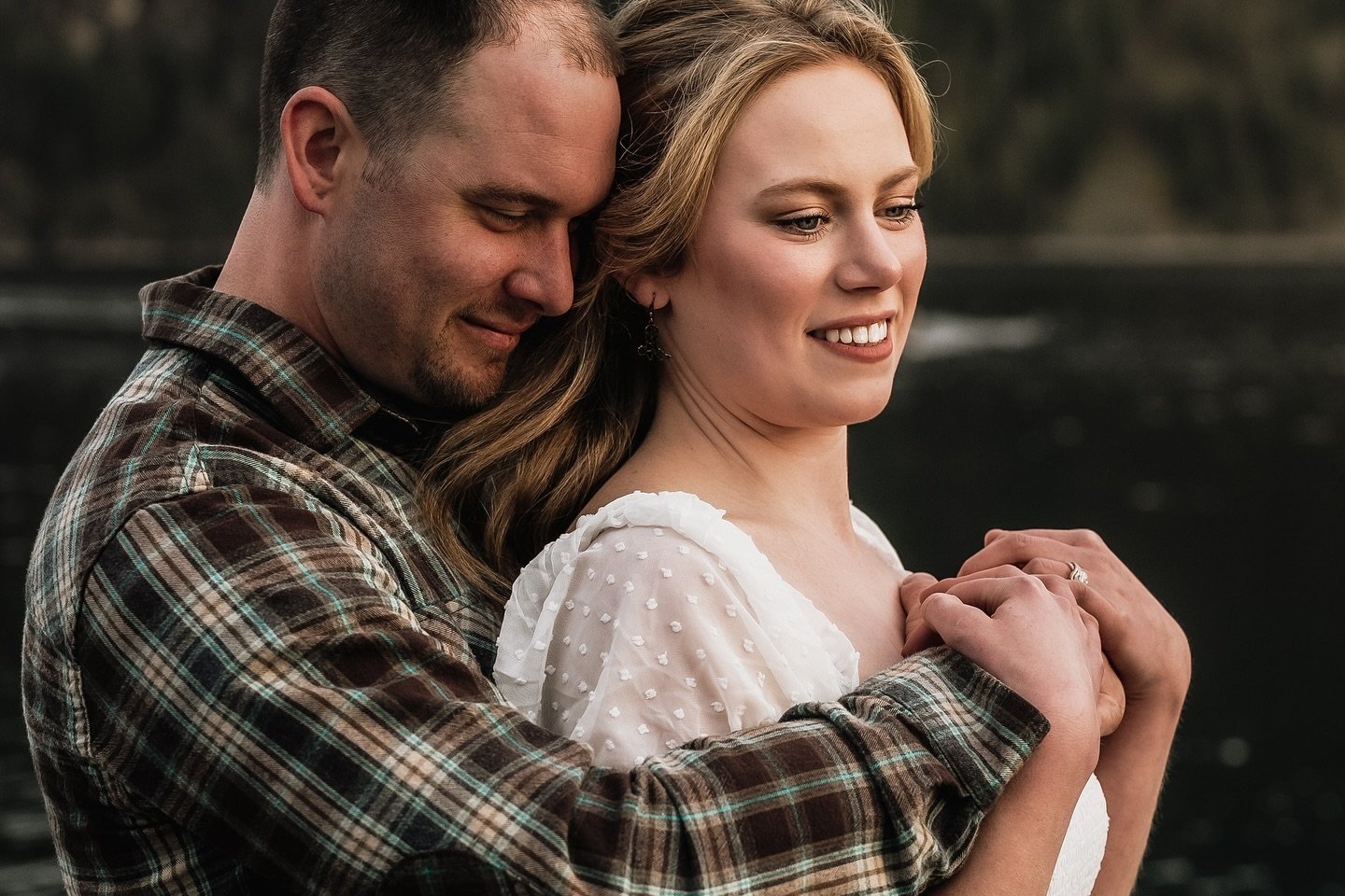 Spring engagement session scheduling can be tricky. The weather in North Idaho can change quickly. I check in with my couple before the session to make sure everyone is comfortable if we are facing inclement weather. I'm very flexible if my client is
