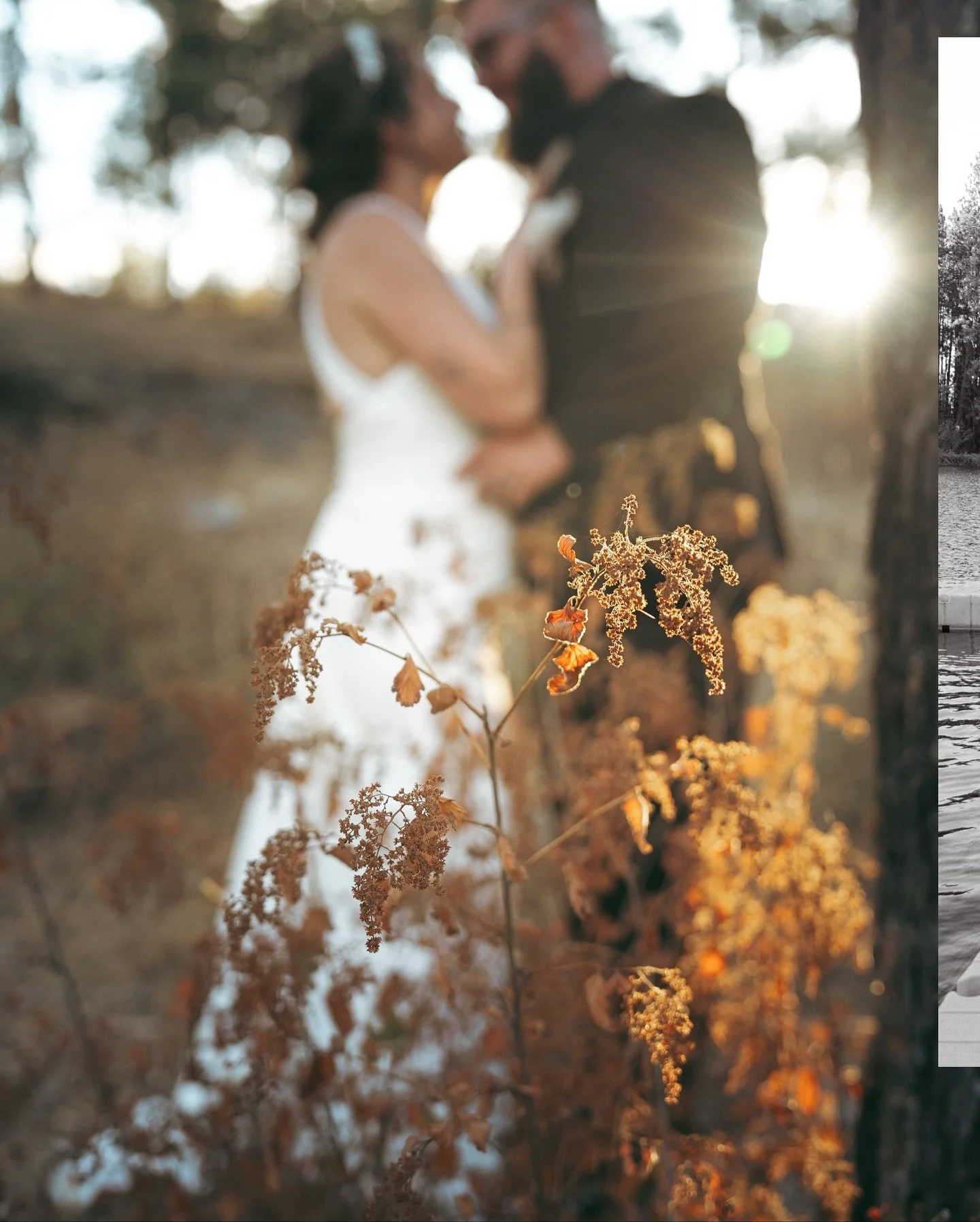 Jess &amp; JJ 10.4.25 🤍 so grateful to the wedding planner - Cassandra Cayson @eventsonpoint_sandpoint for helping me find Jess&rsquo;s flats so that I could take the couple for a golden hour hike. I love making space for couples to have a quiet mom