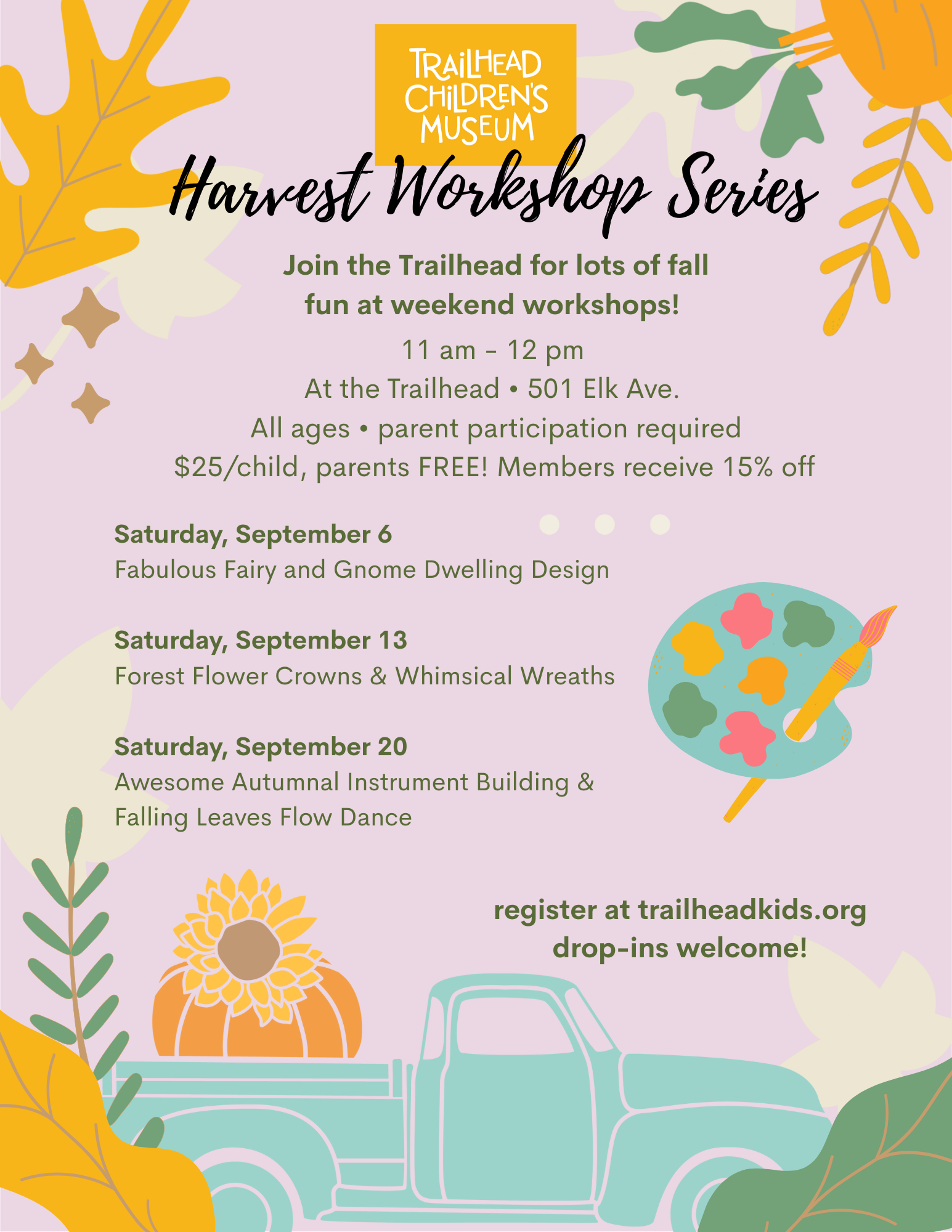 Fall Fun: Harvest Series Weekend Workshops