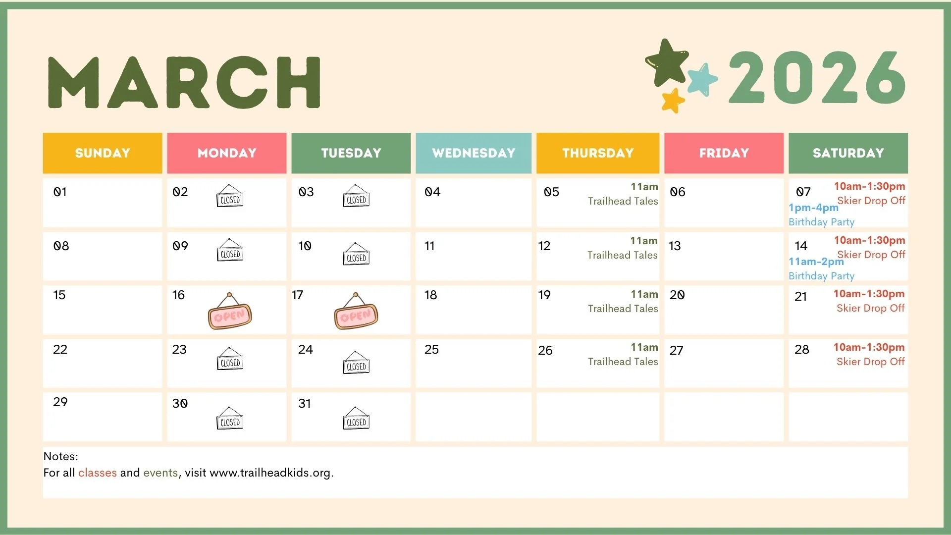 March at the Trailhead