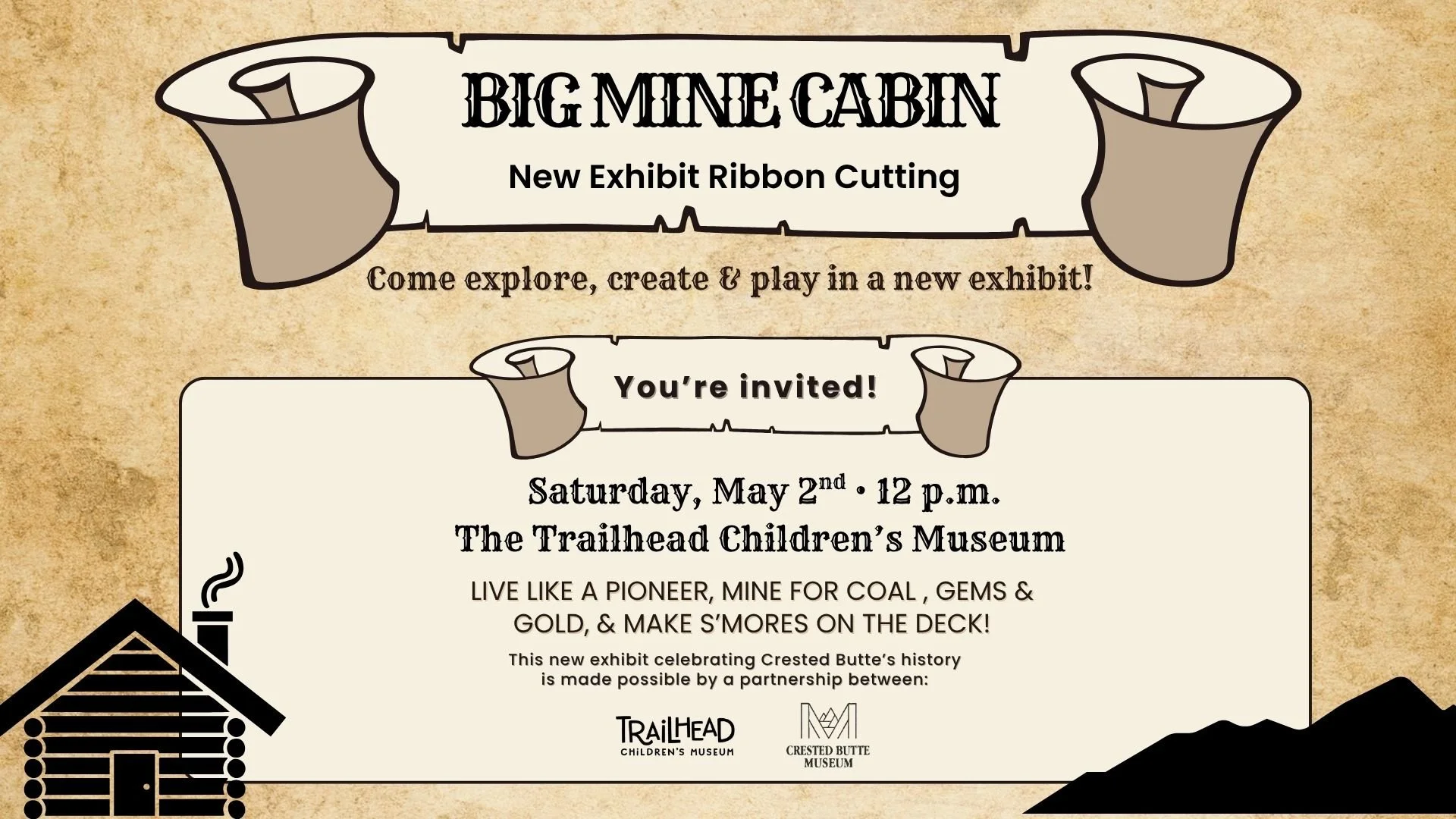 Big Mine Cabin Exhibit Ribbon Cutting