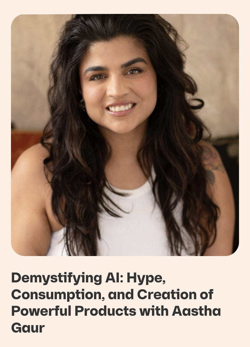 In this podcast, we chatted about AI, the reasons behind its current hype, and the crucial distinction between consuming and creating AI-powered products