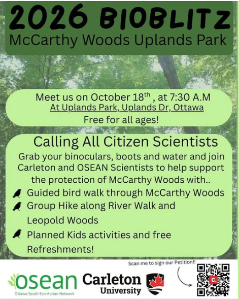 2026 Mccarthy Woods Uplands Park BioBlitz