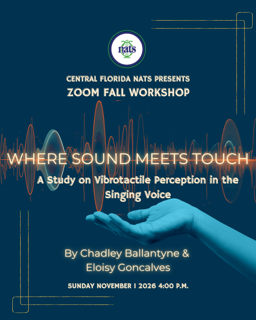 FALL WORKSHOP: Where Sound Meets Touch: A Study on Vibrotactile Perception in the Singing Voice 